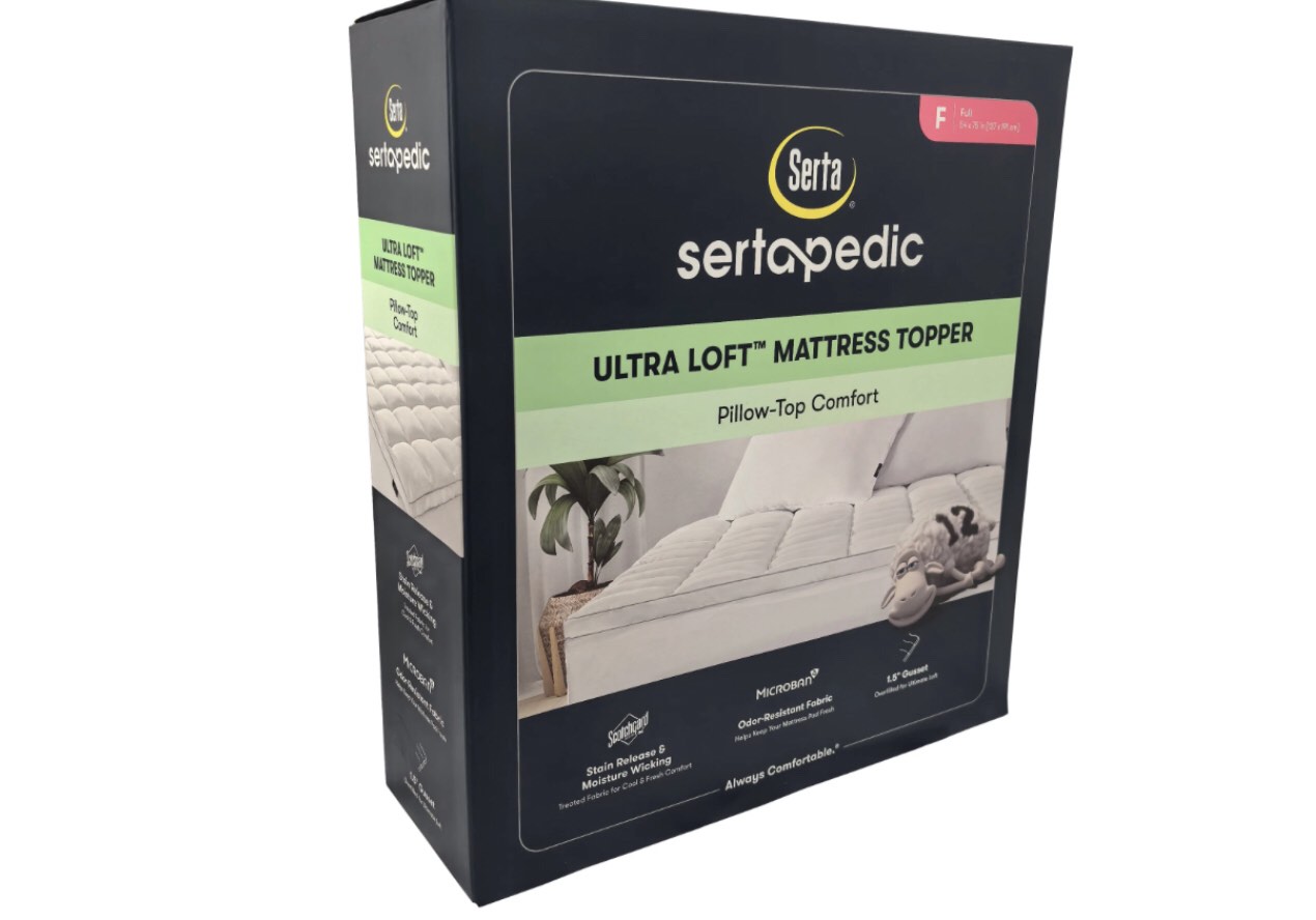 Sertapedic Ultra Loft Mattres Topper, Full