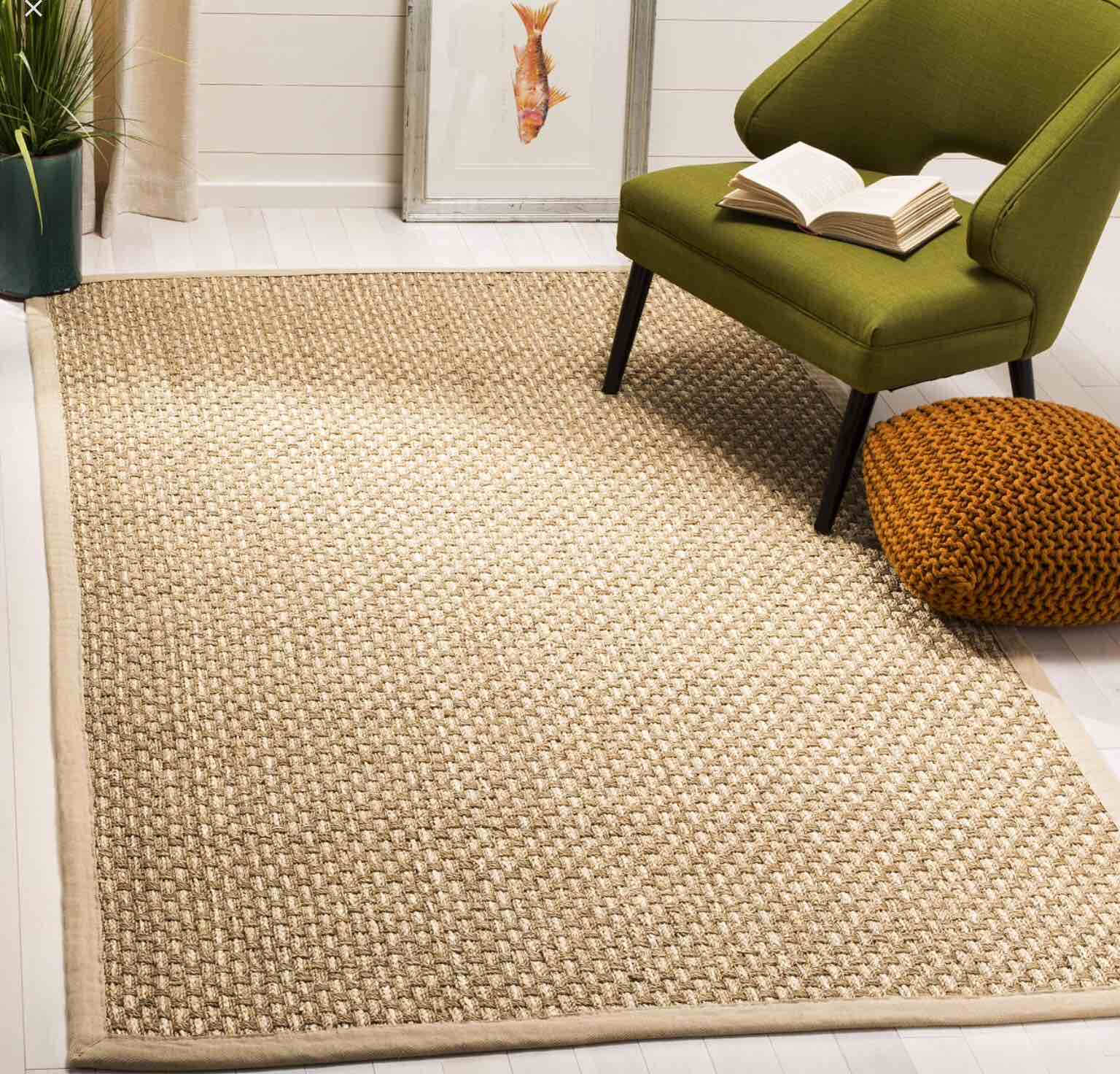 Safavieh natural fiber maize linen 2’6 x4’-0”
