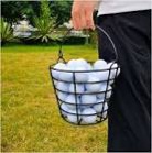 10 Count KOFULL Golf Ball Metal Range Basket Golfball Container with Handle - Holds White 