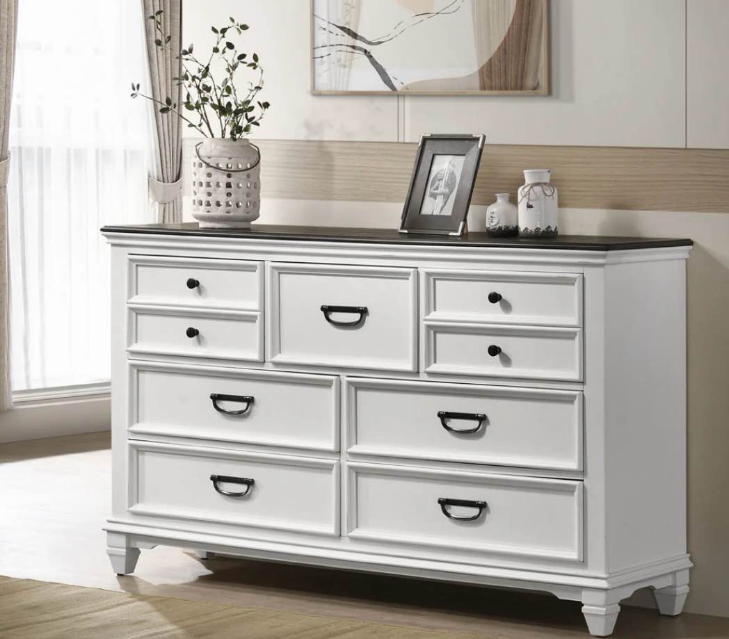 roundhill furniture clelane wood 7-drawer dresser