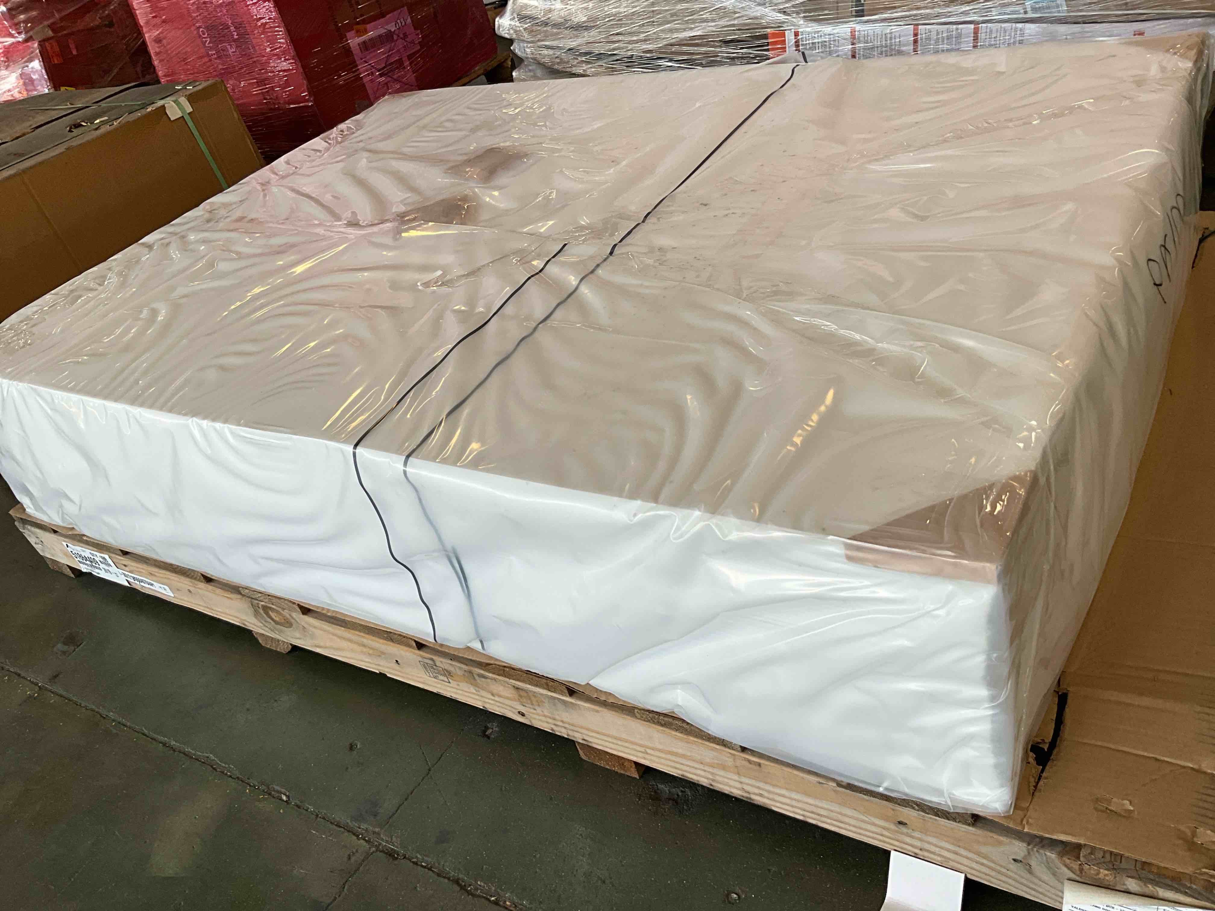 Lot of 100 Sheet Acrylic .125 x 70 x 50 White 