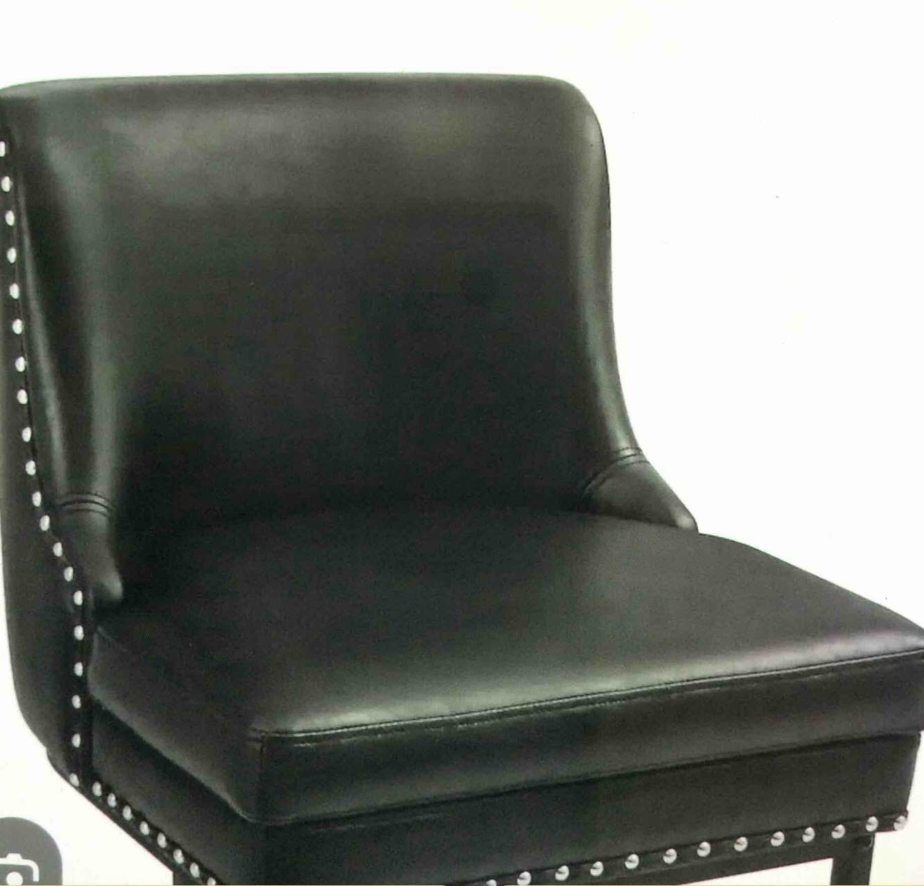 Modern 26” Barstool,with back metal black 