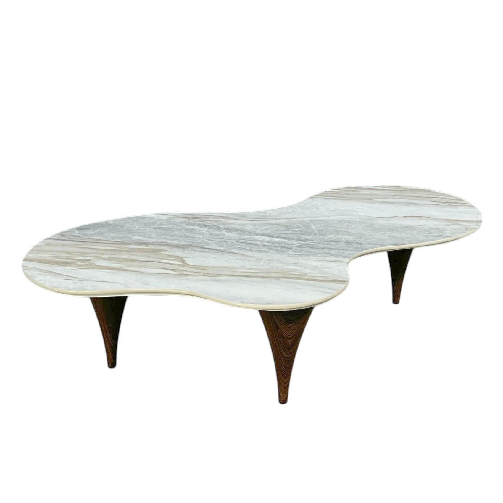 Table Basse Céramique Organique Marbre(Missing Legs Base)