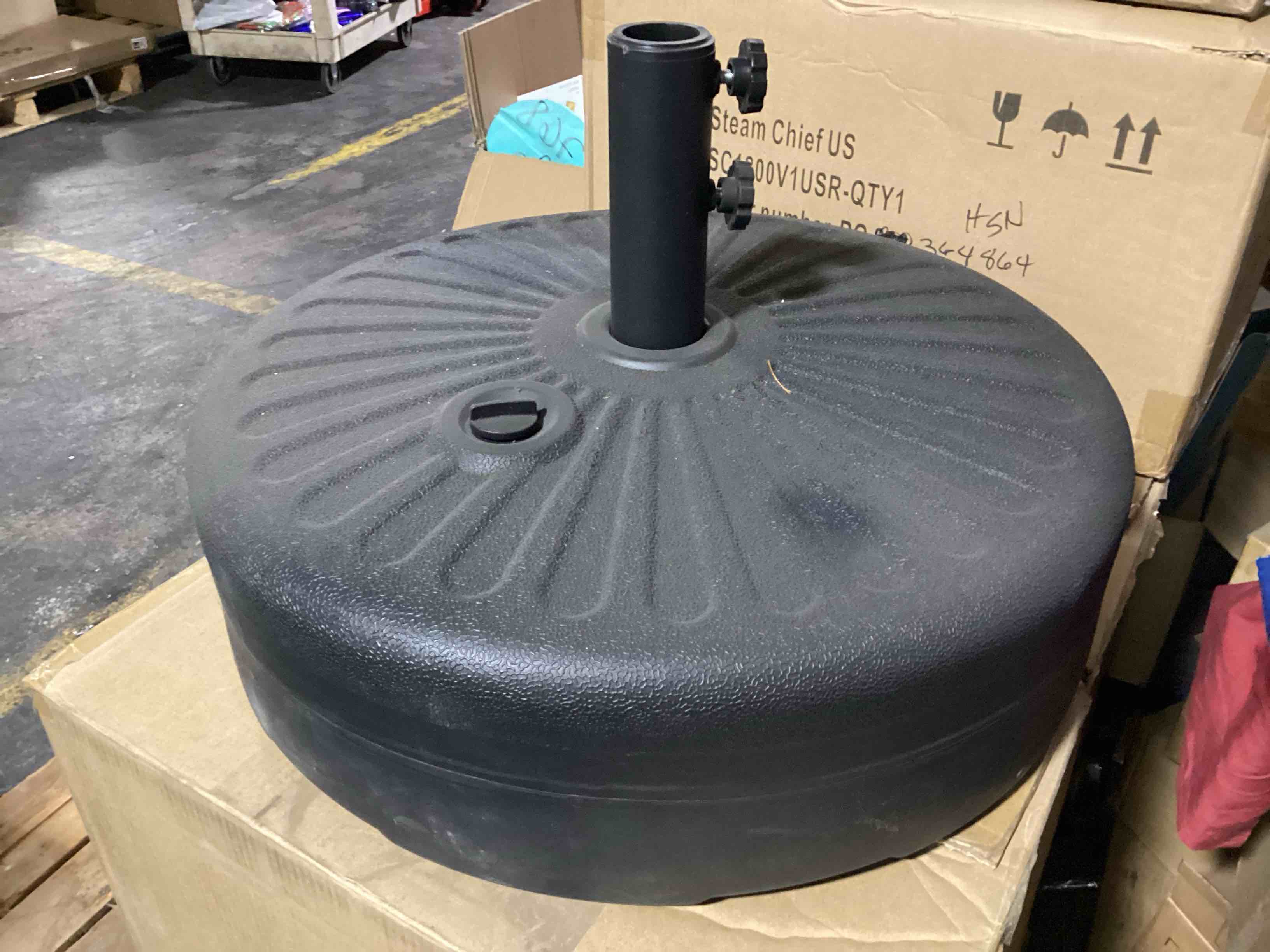Condition photo showing Good Condition for improvements patio umbrella base