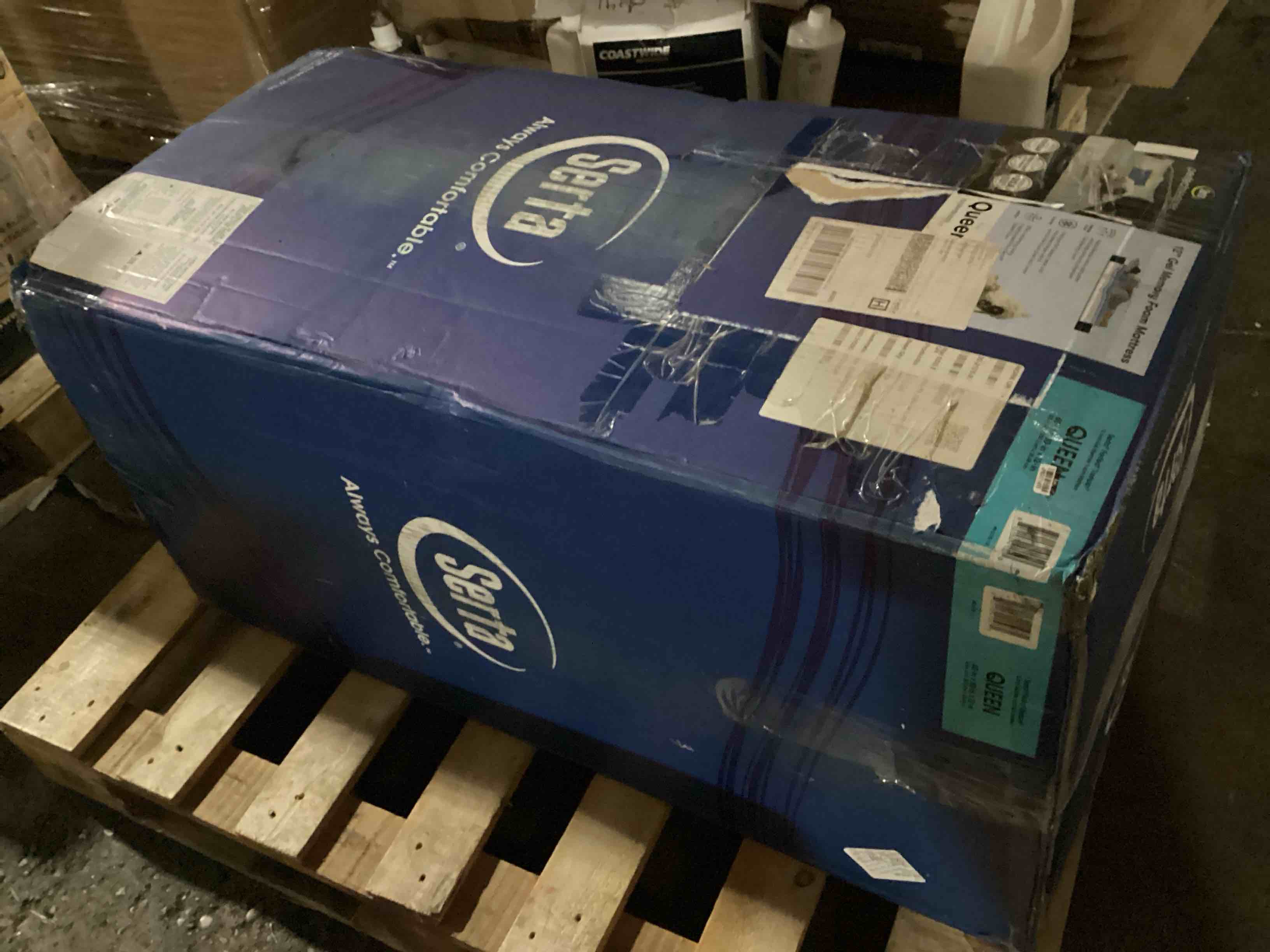 Condition photo showing New/Like New for serta perfect sleeper enhanced 12in queen mattress - firm, cooling gel memory foam, pocket innersprings for motion isolation, edge support, certipur-us certified - nurture night