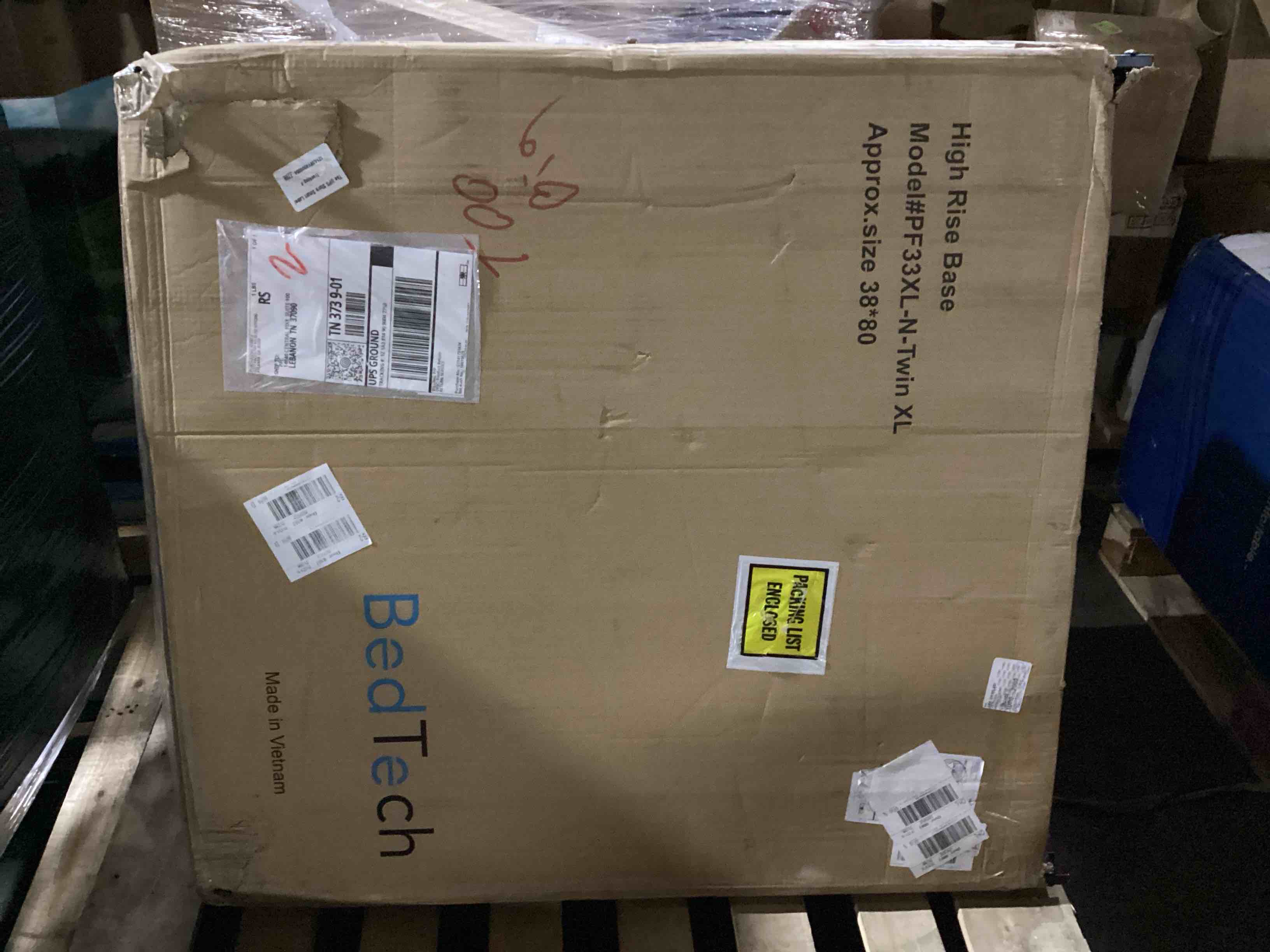 Condition photo showing New/Like New for bedtech high rise foundation - twin xl