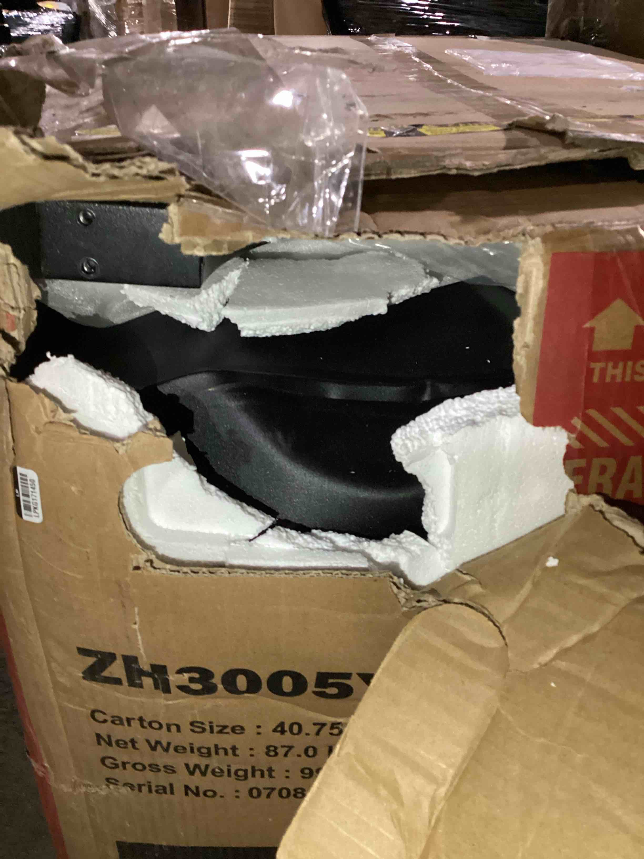 Condition photo showing Good Condition for 2-burner propane gas and charcoal combo grill with offset smoker side burner in black (small dent - see photos)