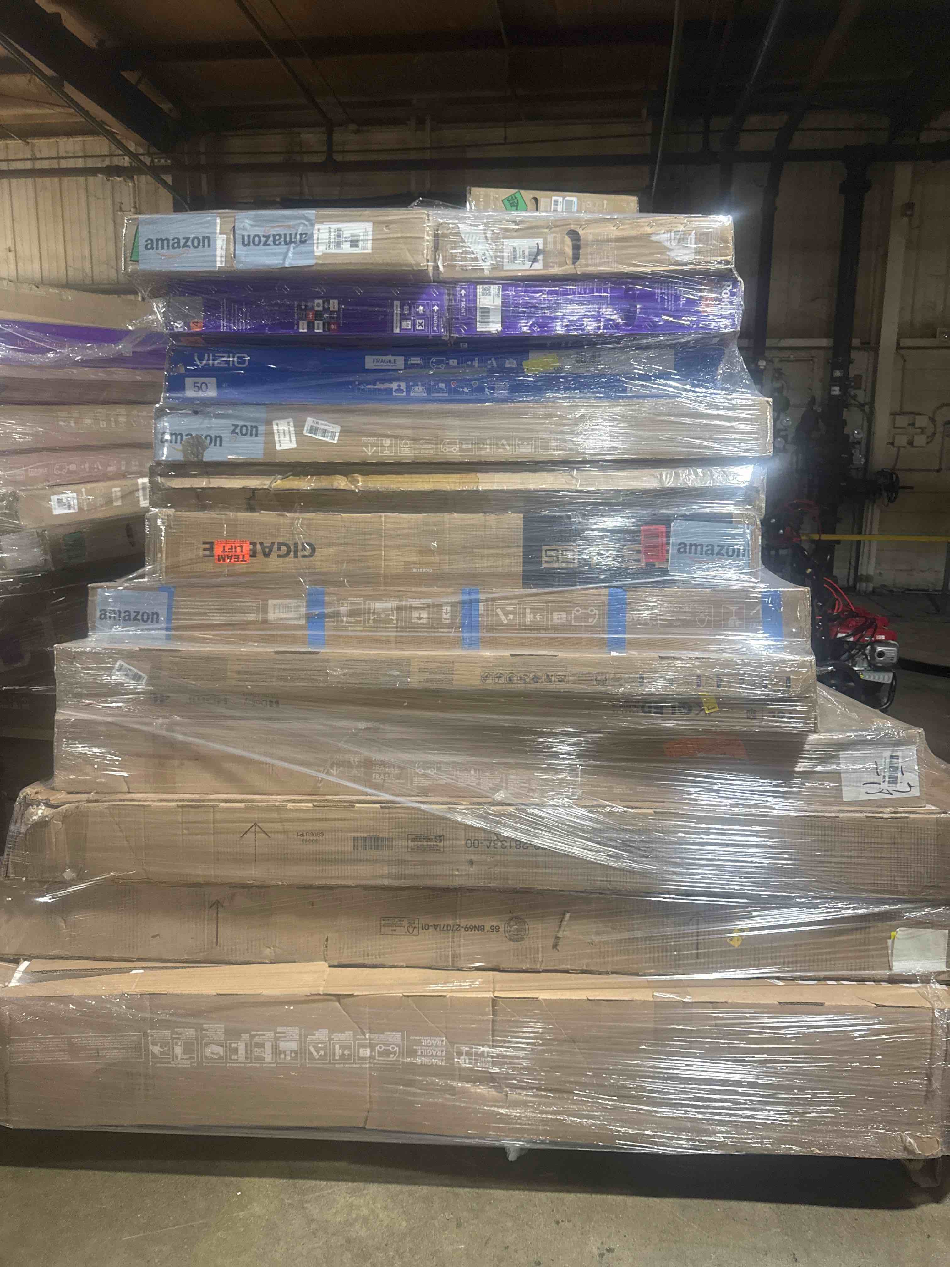 9 TV’s Most 55 inches or Larger, Brands Like LG, Samsung, Roku and Vizio for Parts or Repair.Your Bid per TV.