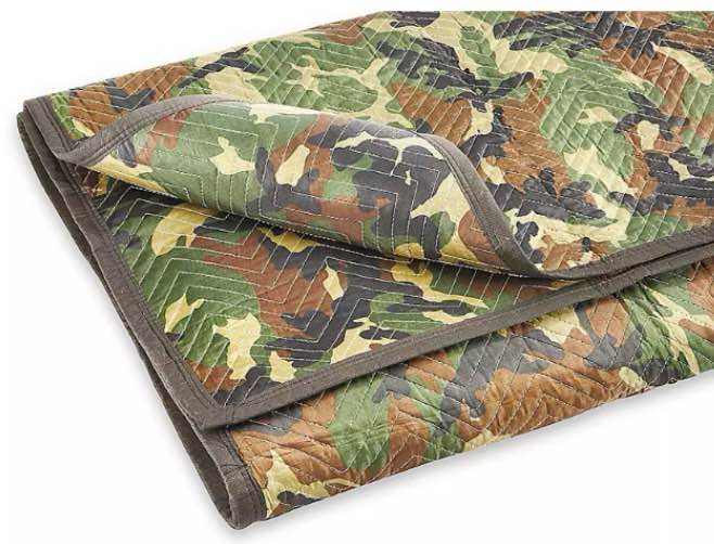 ULINE MOVING BLANKET S-16332 CAMOUFLAGE