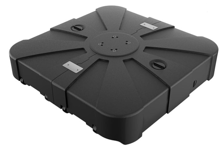 ZLACUIU 35.5" X 35.5" Cantilever Umbrella Weighted Base, 300lbs Capacity Heavy Duty Outdoor Offset Umbrella Stand Base