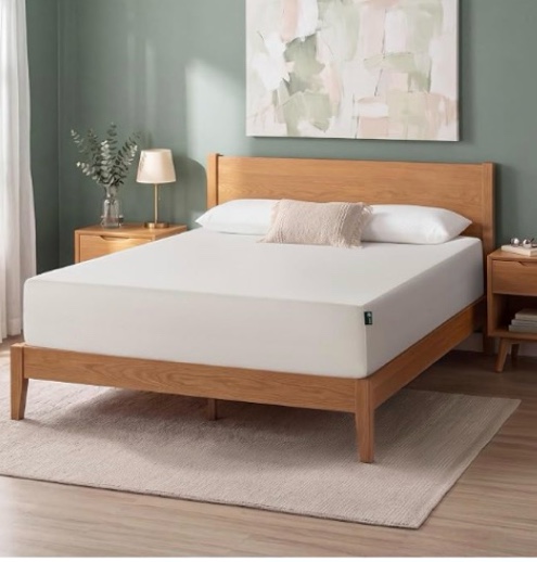 Zinus Green Tea Memory Foam Mattress 12 Inch, Pressure-Relieving Comfort & Full-Body Support, Naturally Fresh, Medium Firm Feel, CertiPUR-US & Oeko-TEX Certified Safe Materials, King
