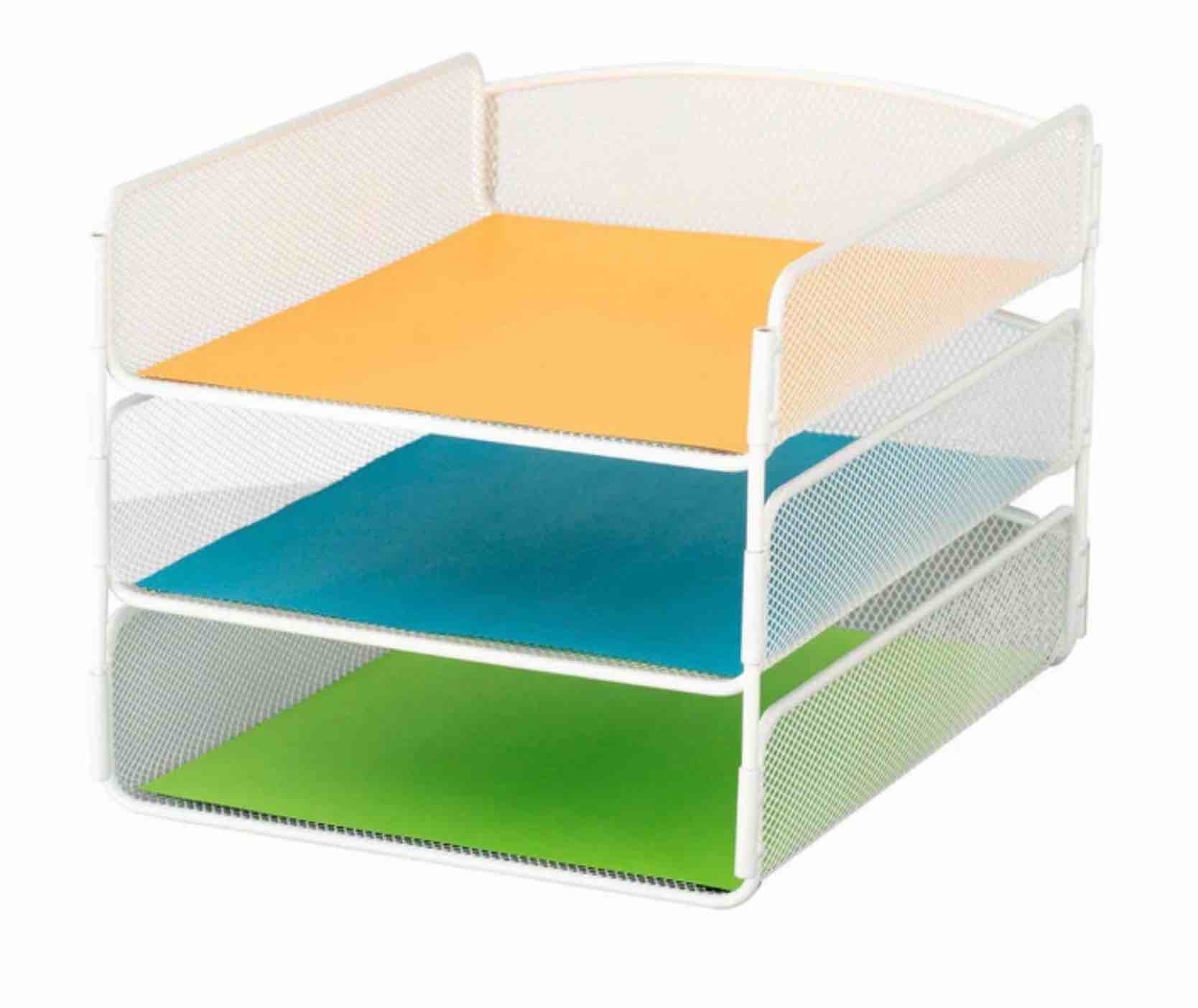 SAFCO Onyx™ Desk Organizer Double Tray Mesh (1 Trays Only)