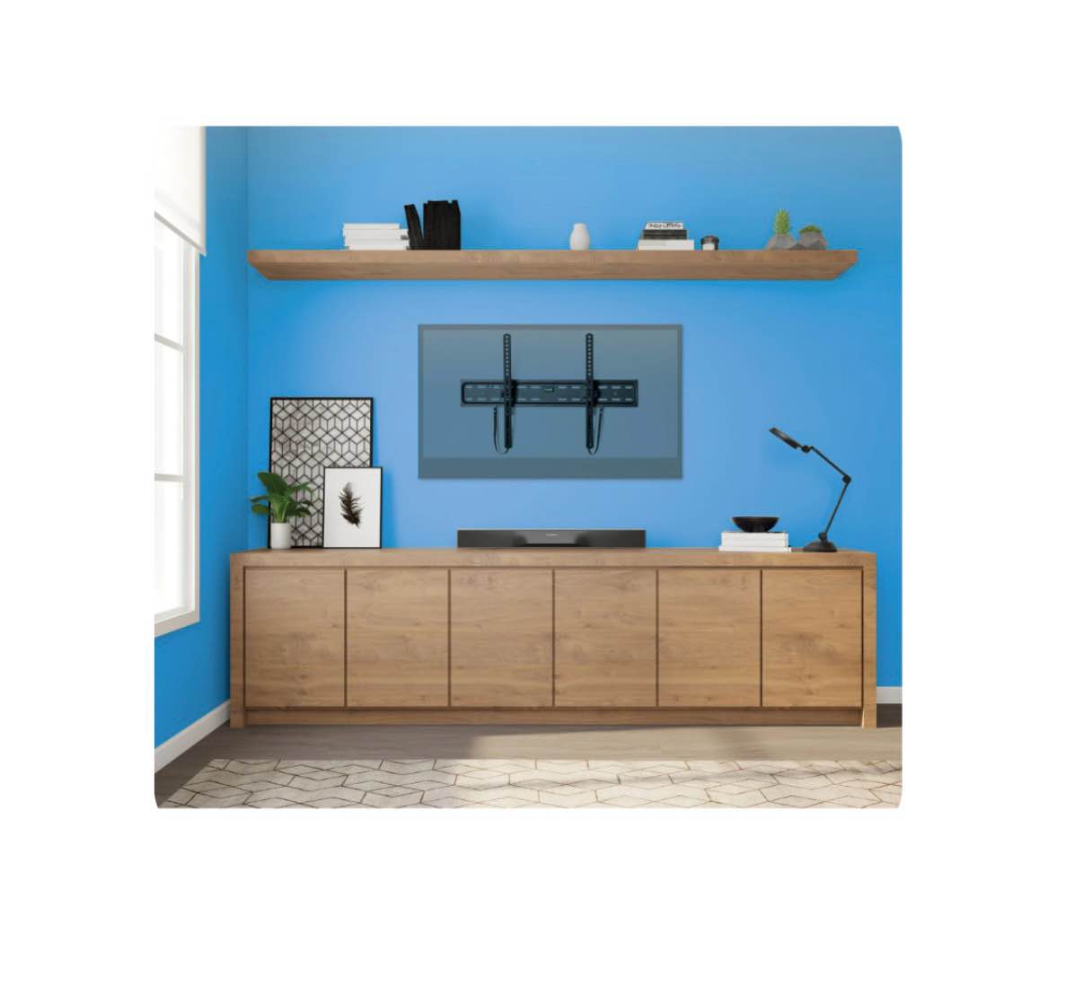 onn tilting tv wall mount for 50" to 86" tv's, ul listed, up to ±12° tilting