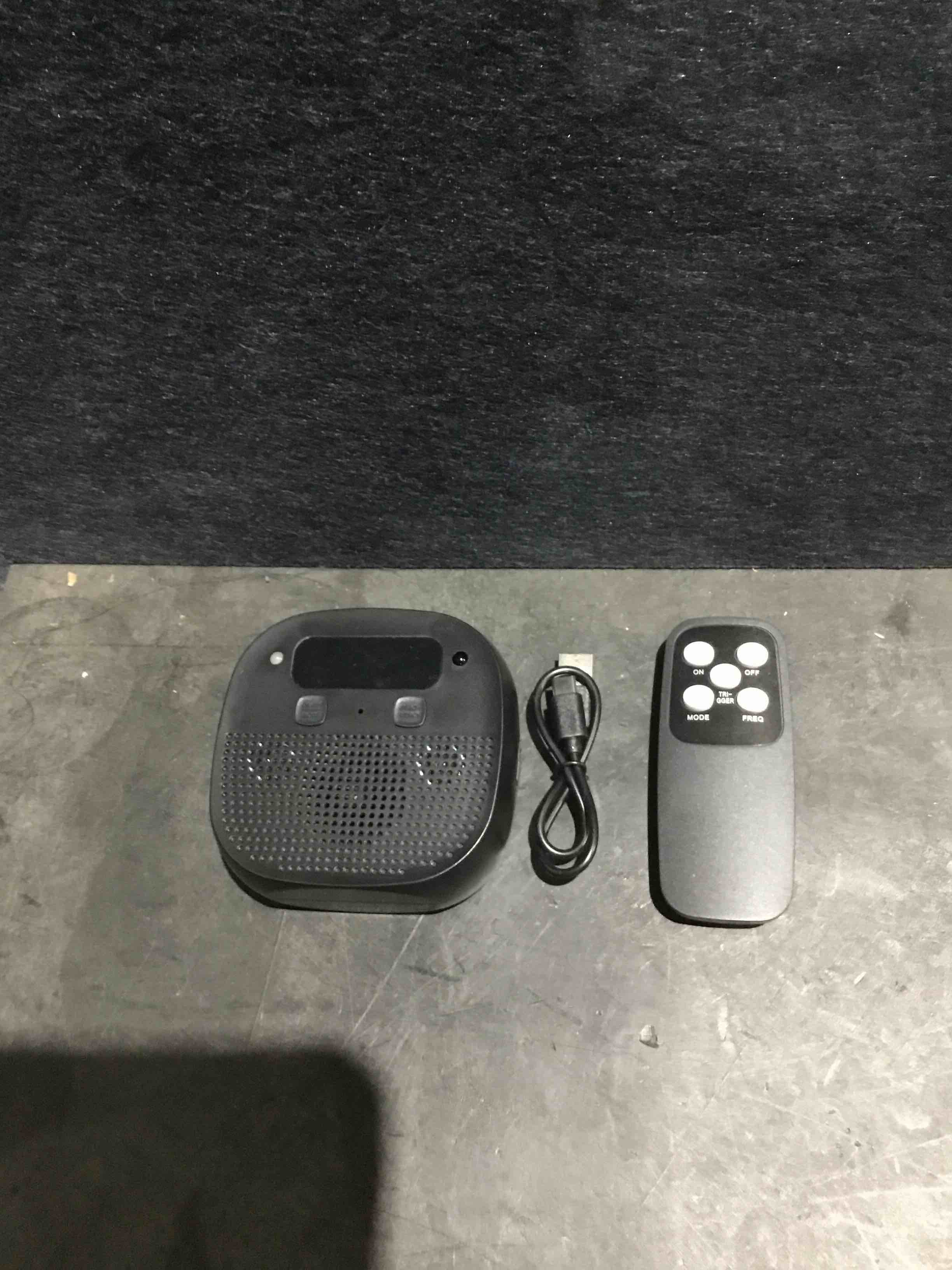Condition photo showing Good Condition for dog barking control devices, anti barking device for dogs with remote control, ultrasonic & sensor technology, rechargeable, waterproof, adjustable modes & frequencies, bark box indoor outdoor(black)