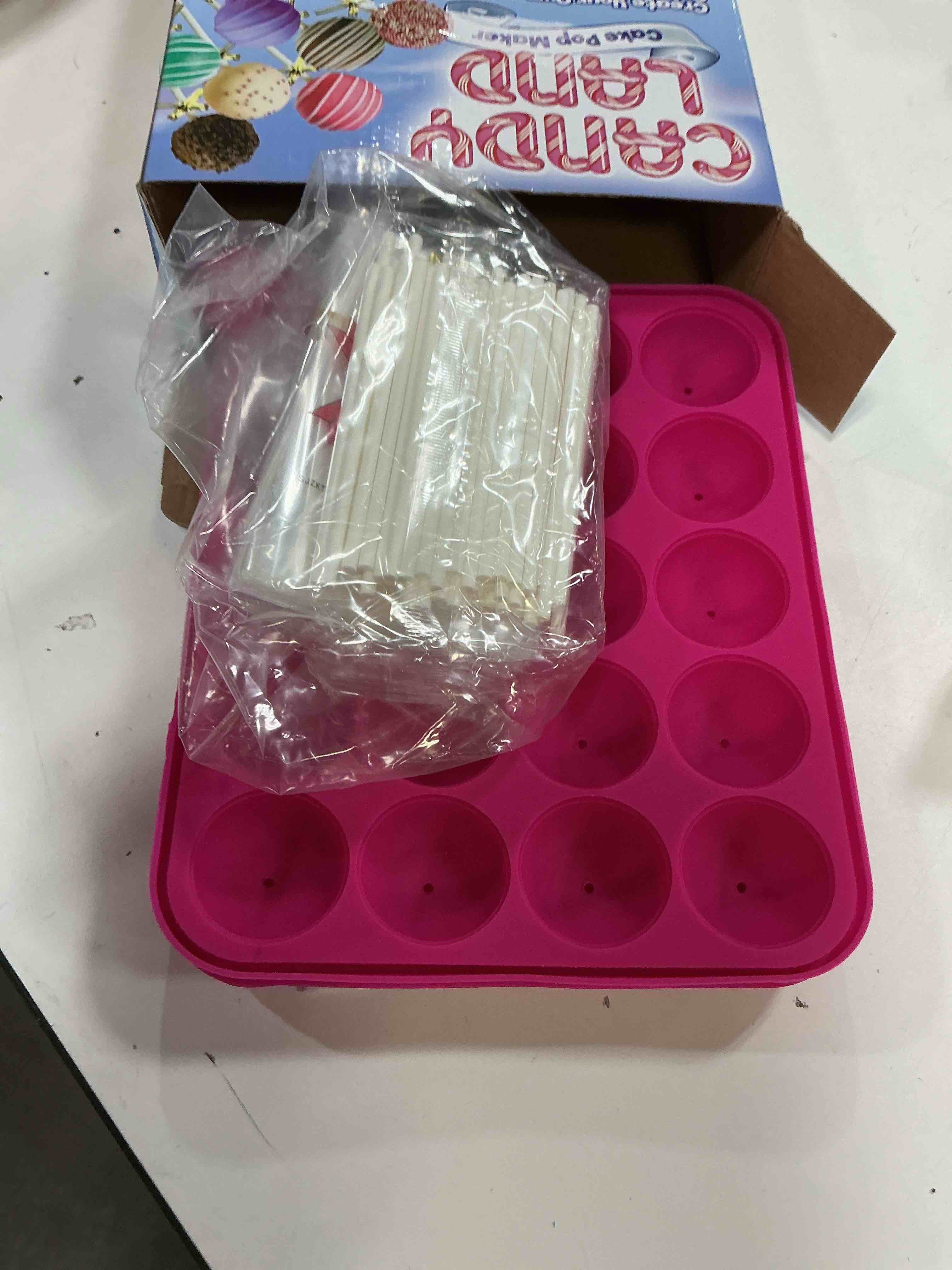 Condition photo showing Good Condition for candy land cake pop maker; create your own cake pop designs and flavors