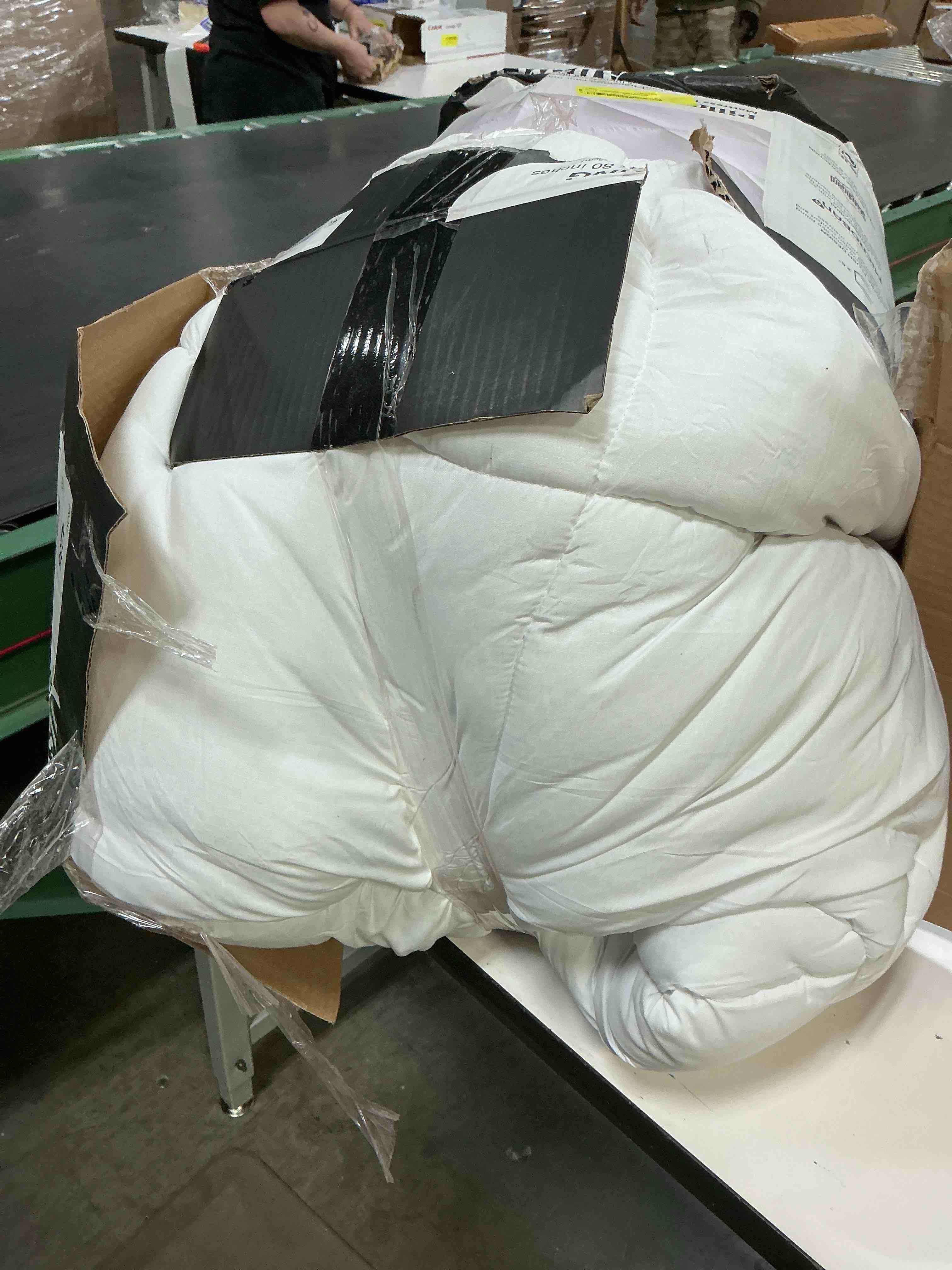 Condition photo showing As Is for allswell ultra plush pillow top mattress topper king
