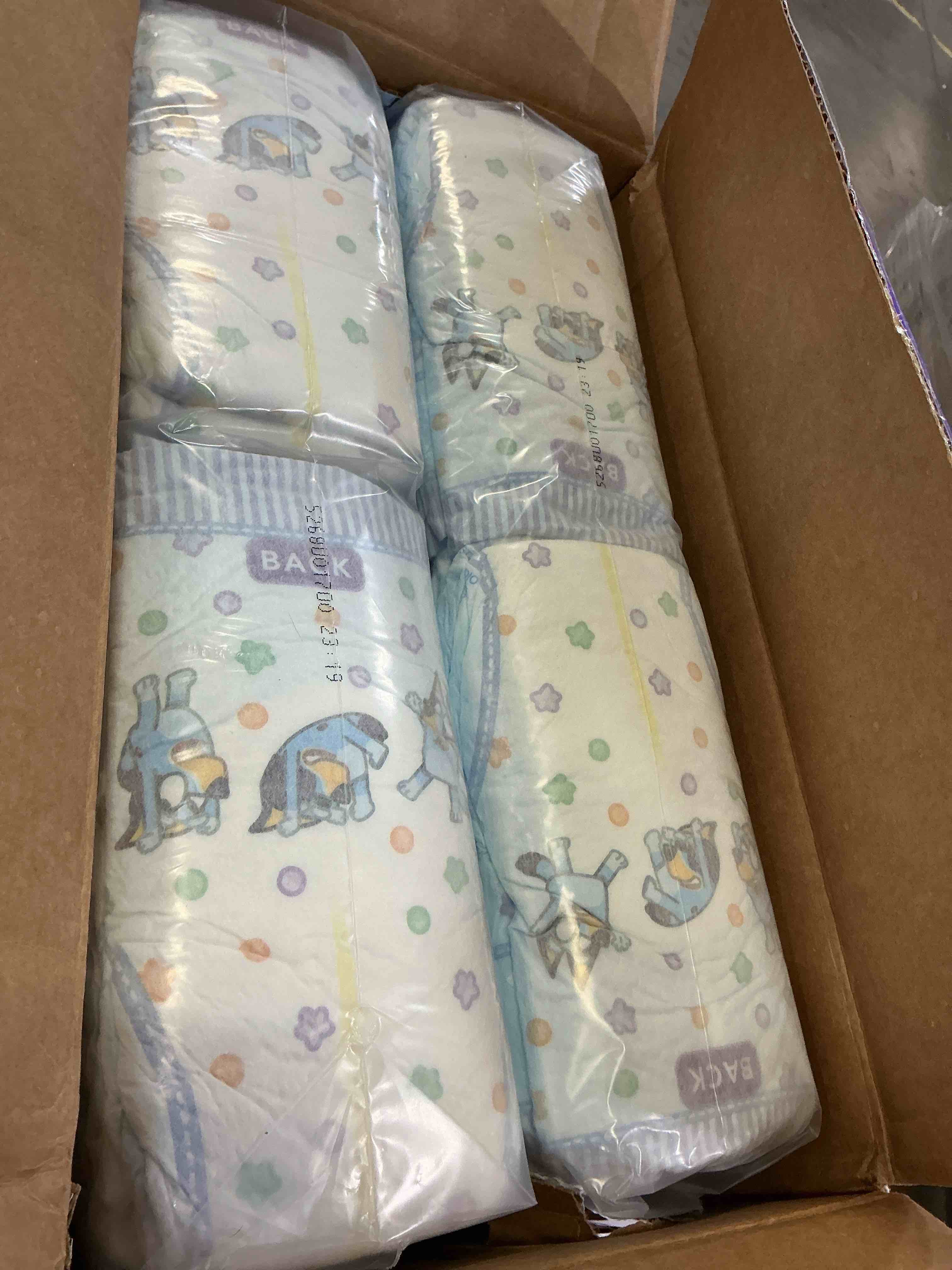 Condition photo showing Good Condition for luvs triple leakguards diapers, size 3 (168 count) - packaging may vary
