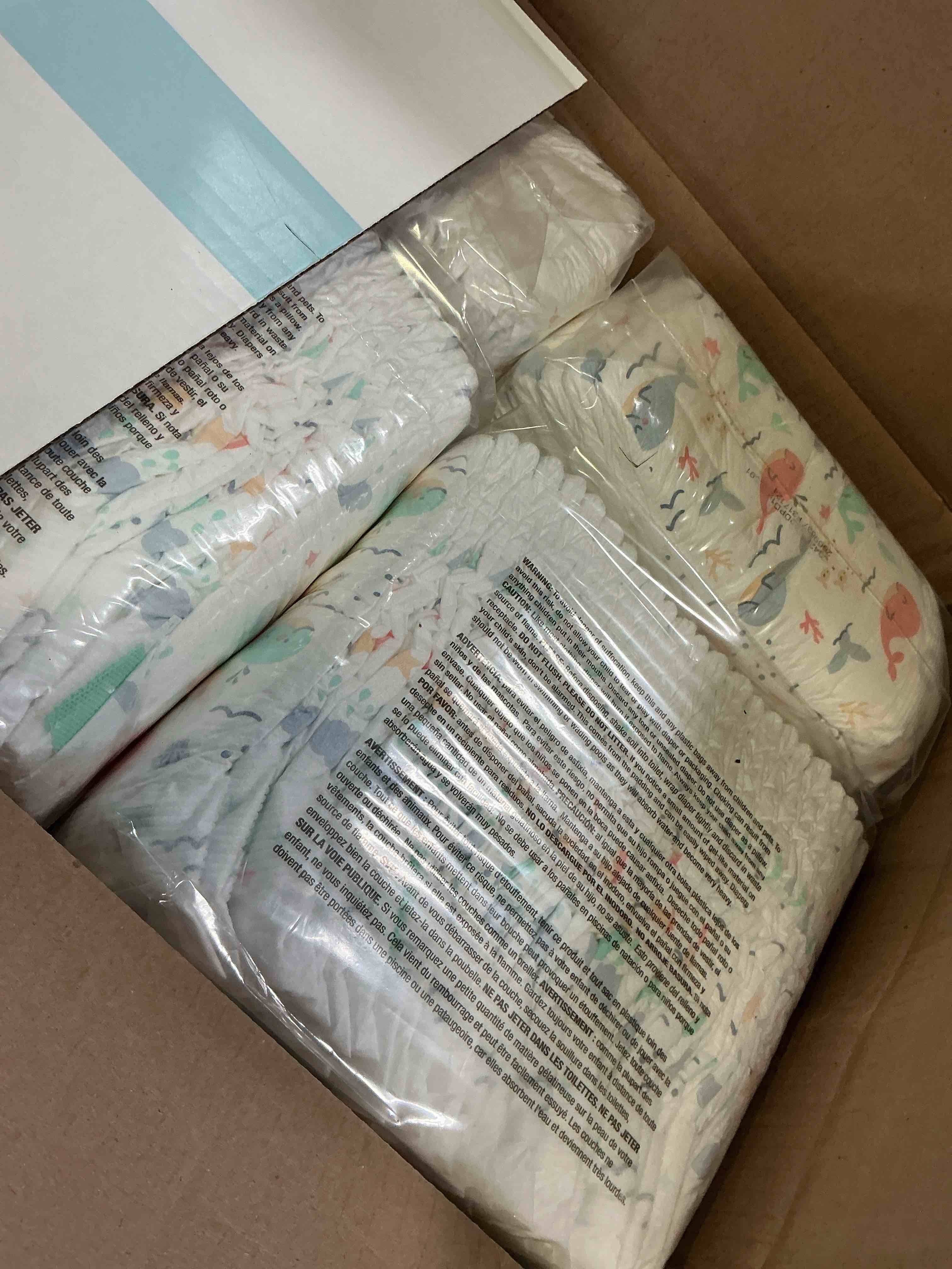 Condition photo showing Good Condition for disposable diapers - size 6 - 144ct - up&up™: 35+ lbs, absorption channels, wetness indicator, hypoallergenic