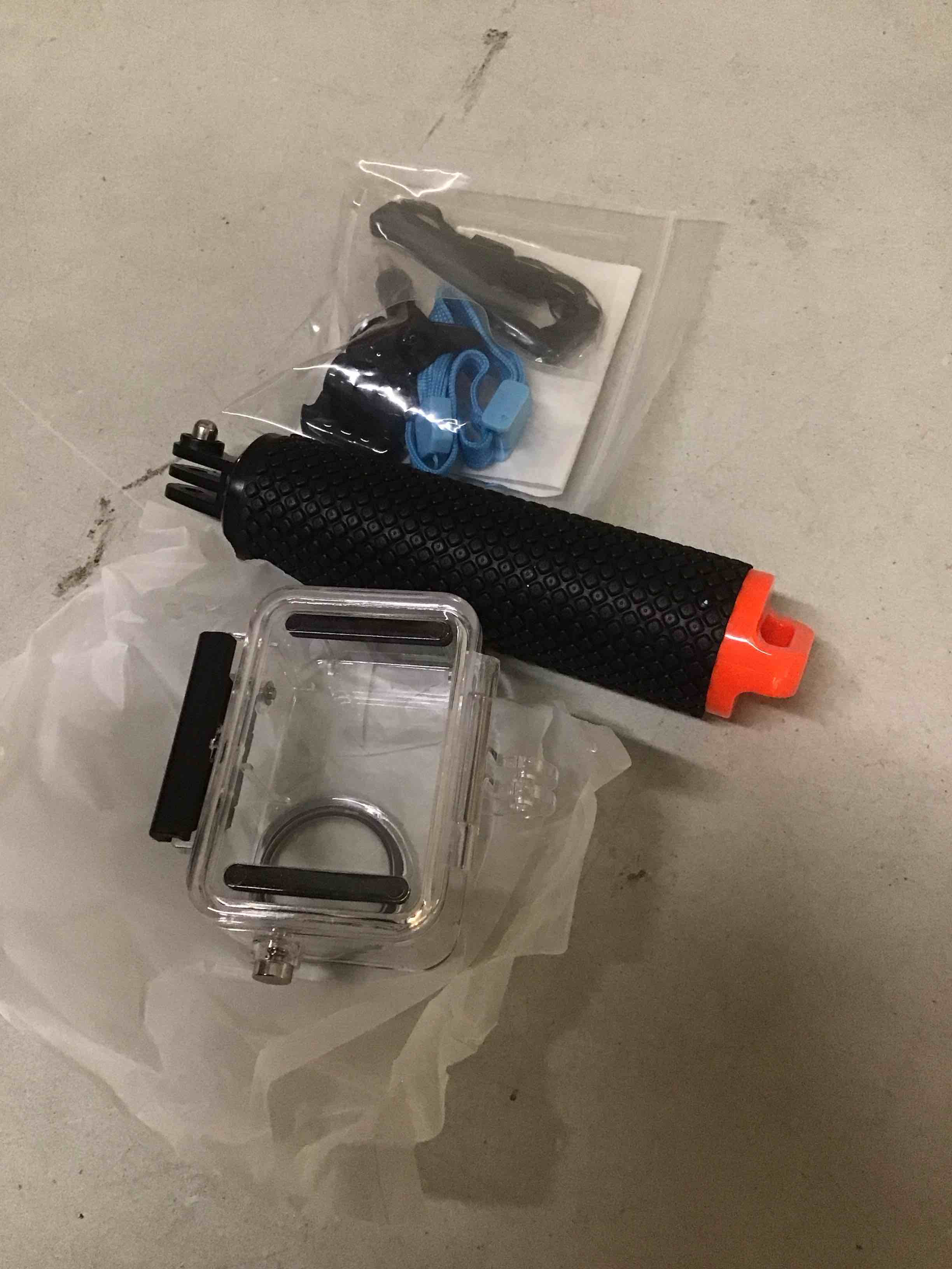 Condition photo showing New/Like New for bo&dqq underwater waterproof case compatible with dji osmo action 5 pro/action 4/action 3, 164ft/50m dive diving housing cover shell with camera handle mount accessories kit