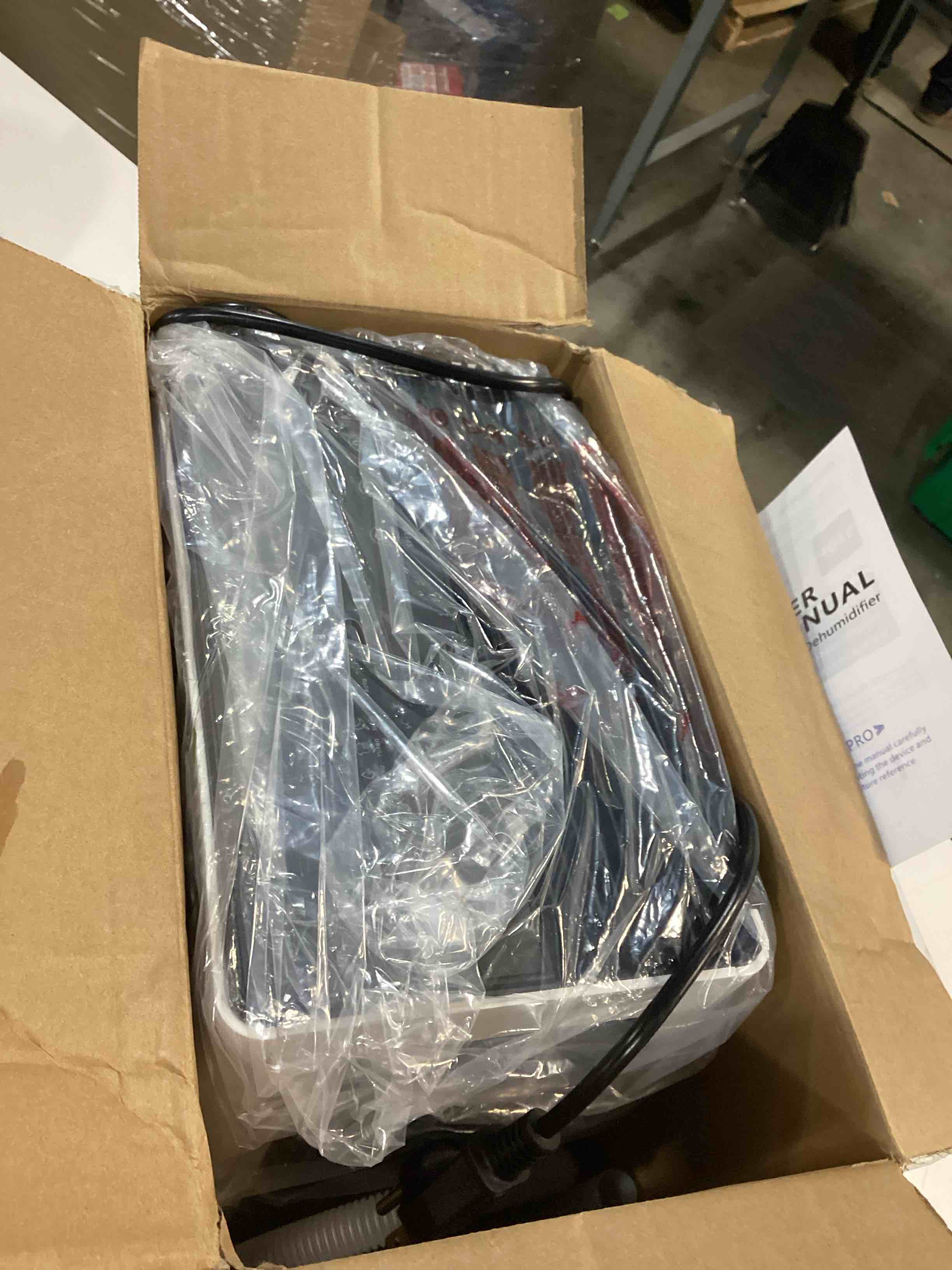 Condition photo showing Good Condition for 1600 Sq.ft Dehumidifier for Basement - 21 Pints, Drain Hose & Humidity Control Large Room Dehumidifiers for Home, RV, Bathroom, Bedroom - 3 Modes & 24H Timer White