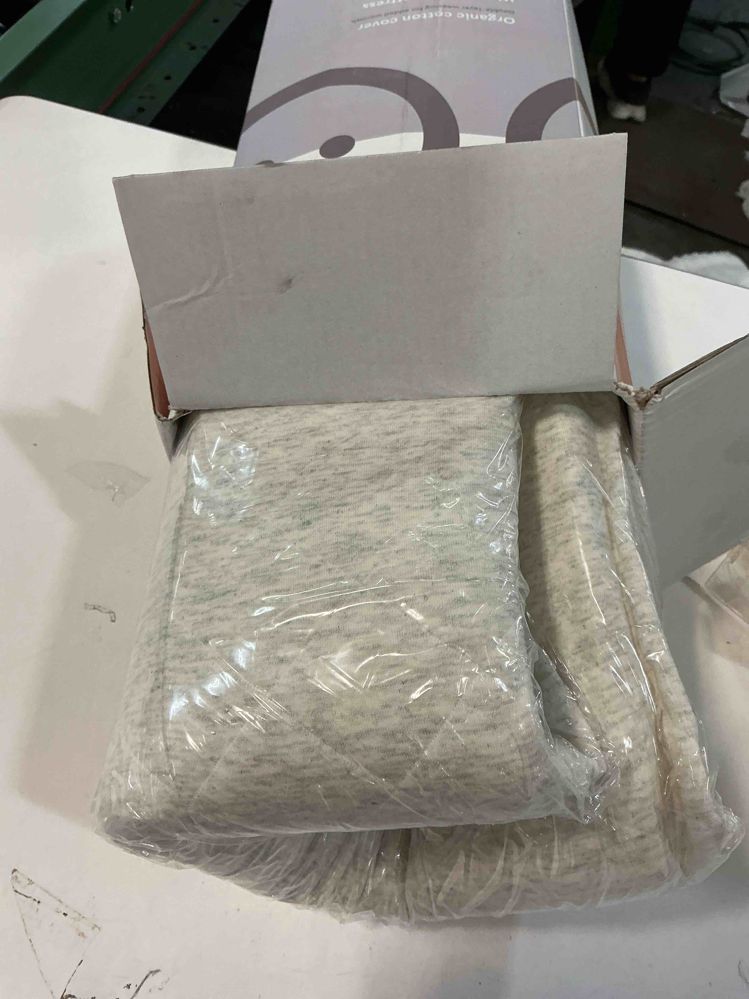 Condition photo showing Good Condition for Organic Cotton Contoured Baby Changing Pad w/Waterproof Foam Mattress, Includes Soft, Removable & Washable Cover, Safety Strap, Non-Slip Bottom, Topper for Standard Size Infant Diaper Table & Dresser