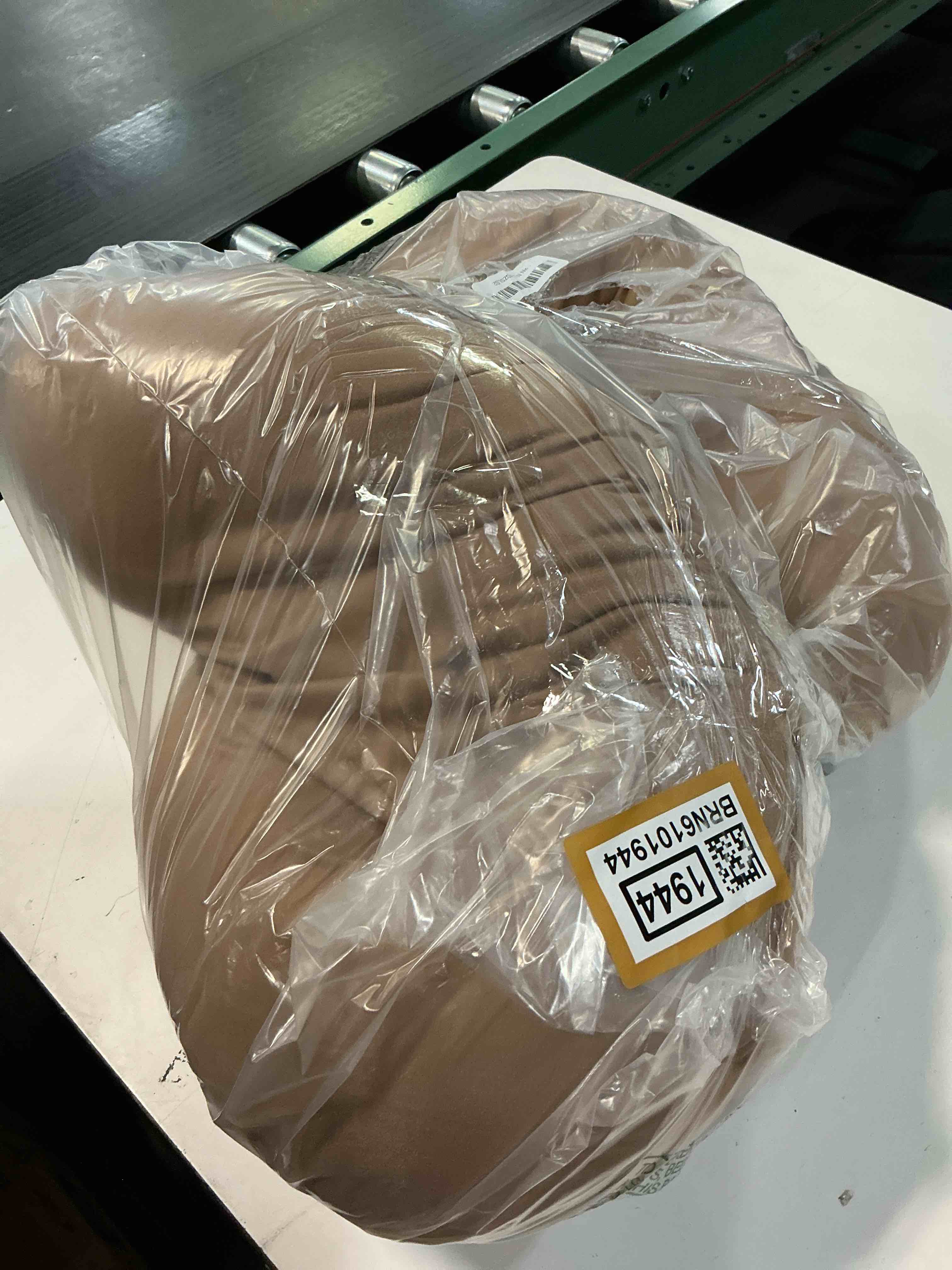 Condition photo showing As Is for Infant Support Cushion - Baby Support Cushion for Newborn, 0-24 Months, Portable Tummy Time Mat for Home and Travel, Soft Cotton, Supervised Use, Baby Essentials Gift, Brown (Cover Included)