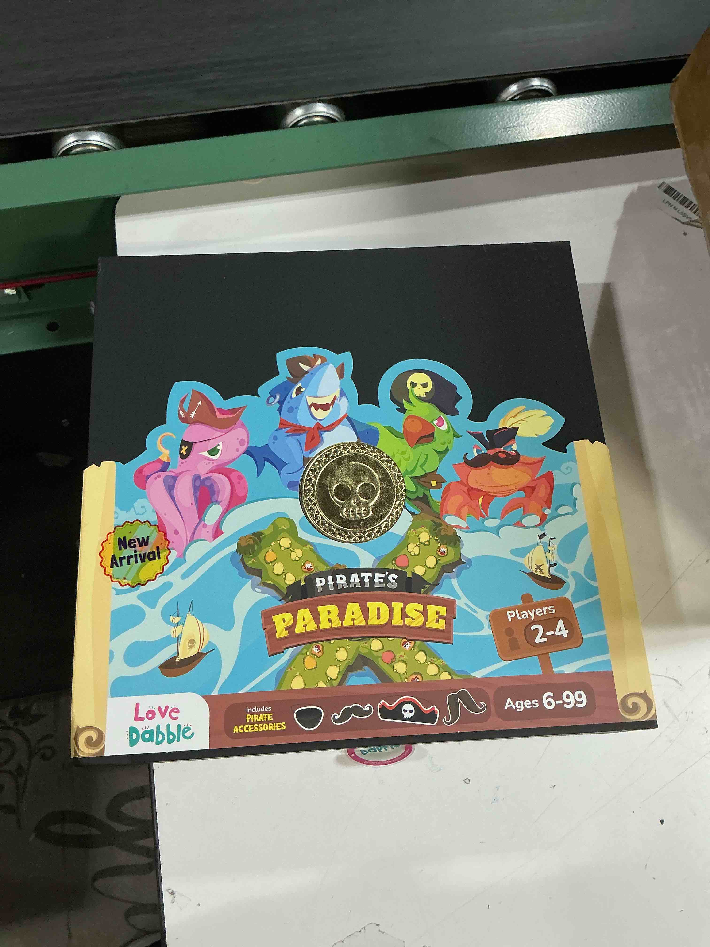 Condition photo showing Good Condition for LoveDabble Pirate's Paradise: Conquer The Mysterious Island! As Captain, Lead Your Crew to Victory with Tactics & Loot | Board Games for Family Night | Gifts for Kids