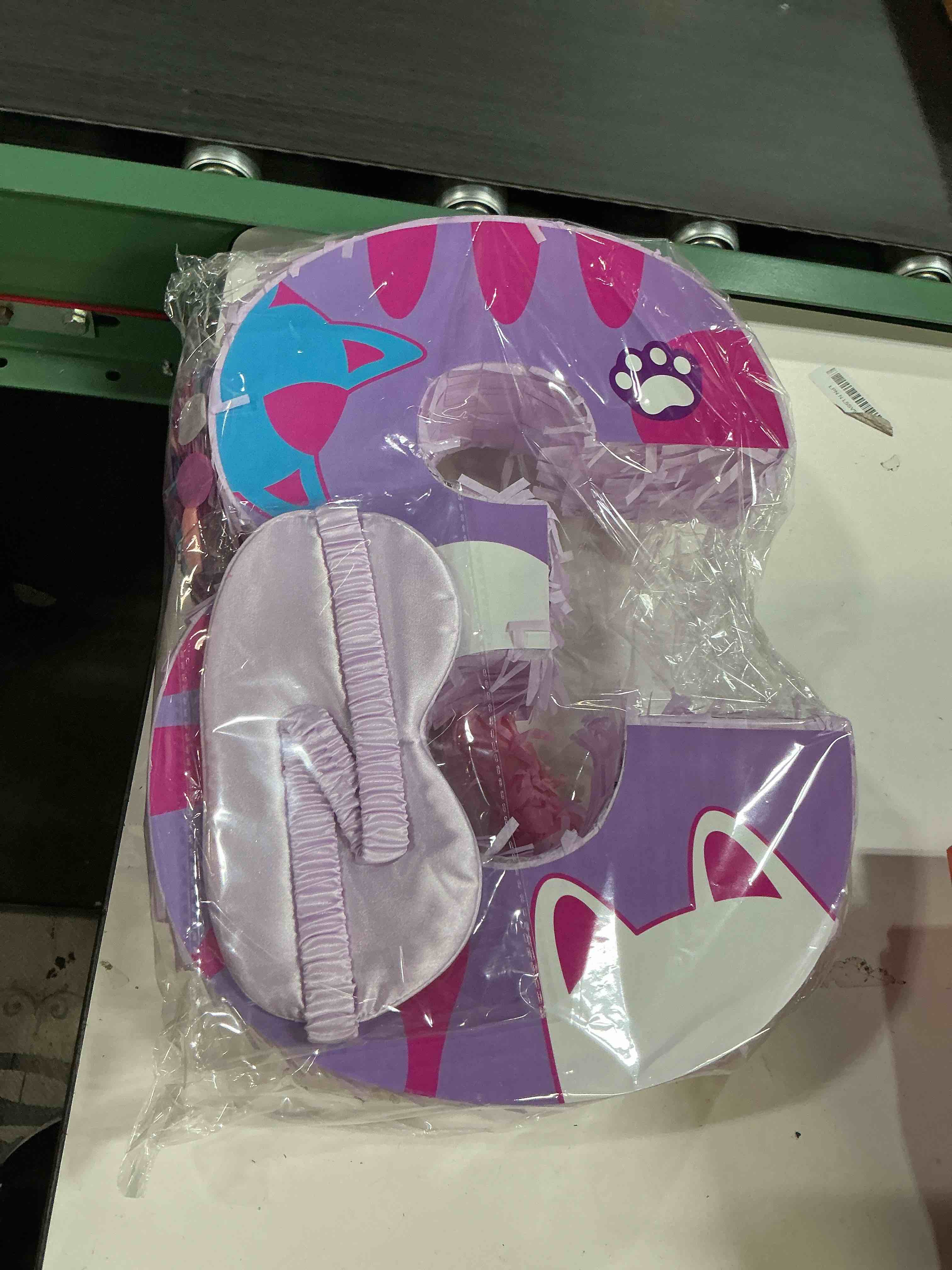 Condition photo showing Good Condition for Cat Number 3 Piñata, 15.75" x 11" x 2.76" Kitten Piñata Birthday Party Decorations Includes Wooden Stick, Blindfold and Confetti for Cat Theme 3rd Birthday Party Supplies