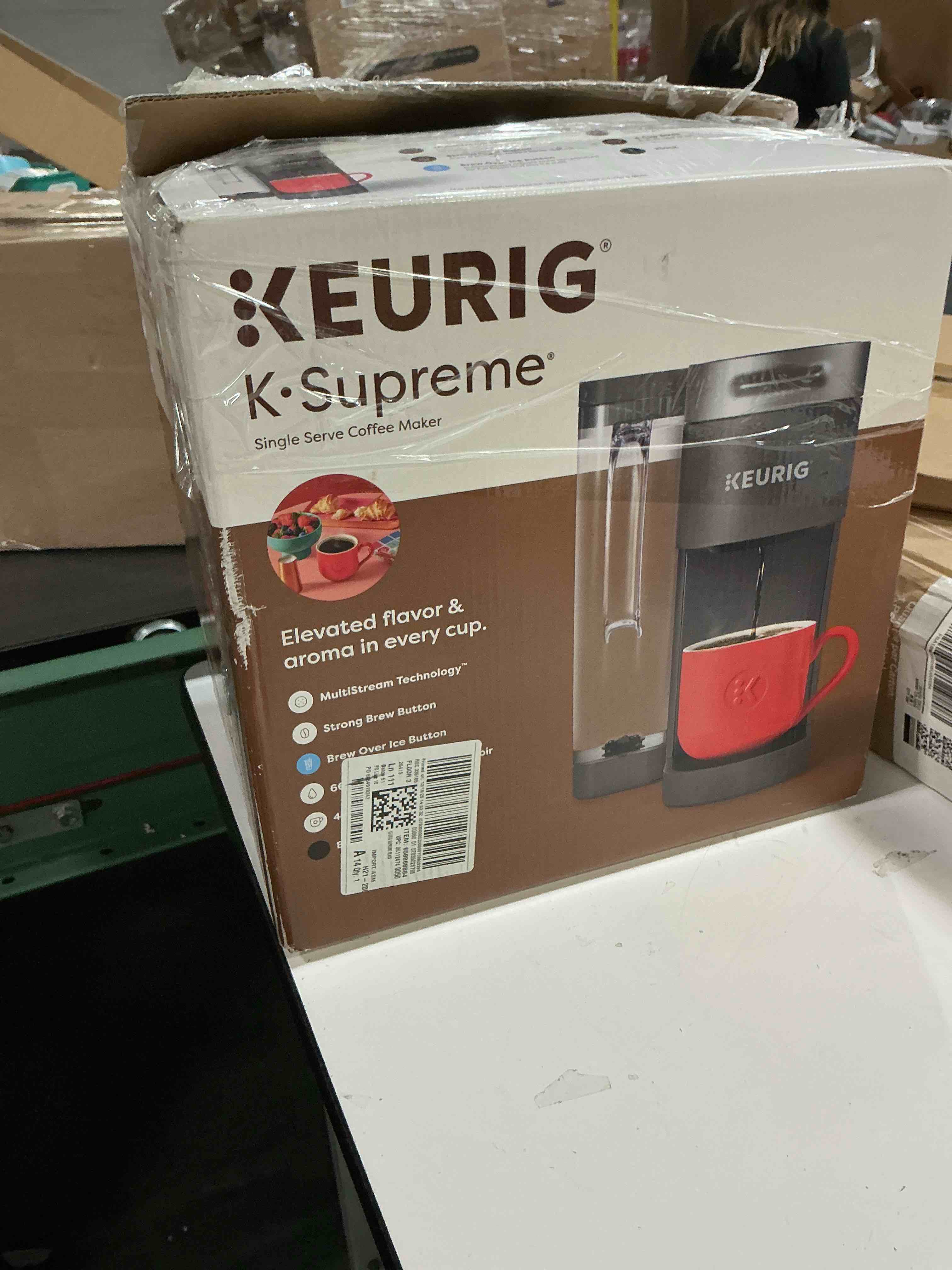 Condition photo showing As Is for Keurig K-Supreme Single Serve K-Cup Pod Coffee Maker  MultiStream Technology  Black