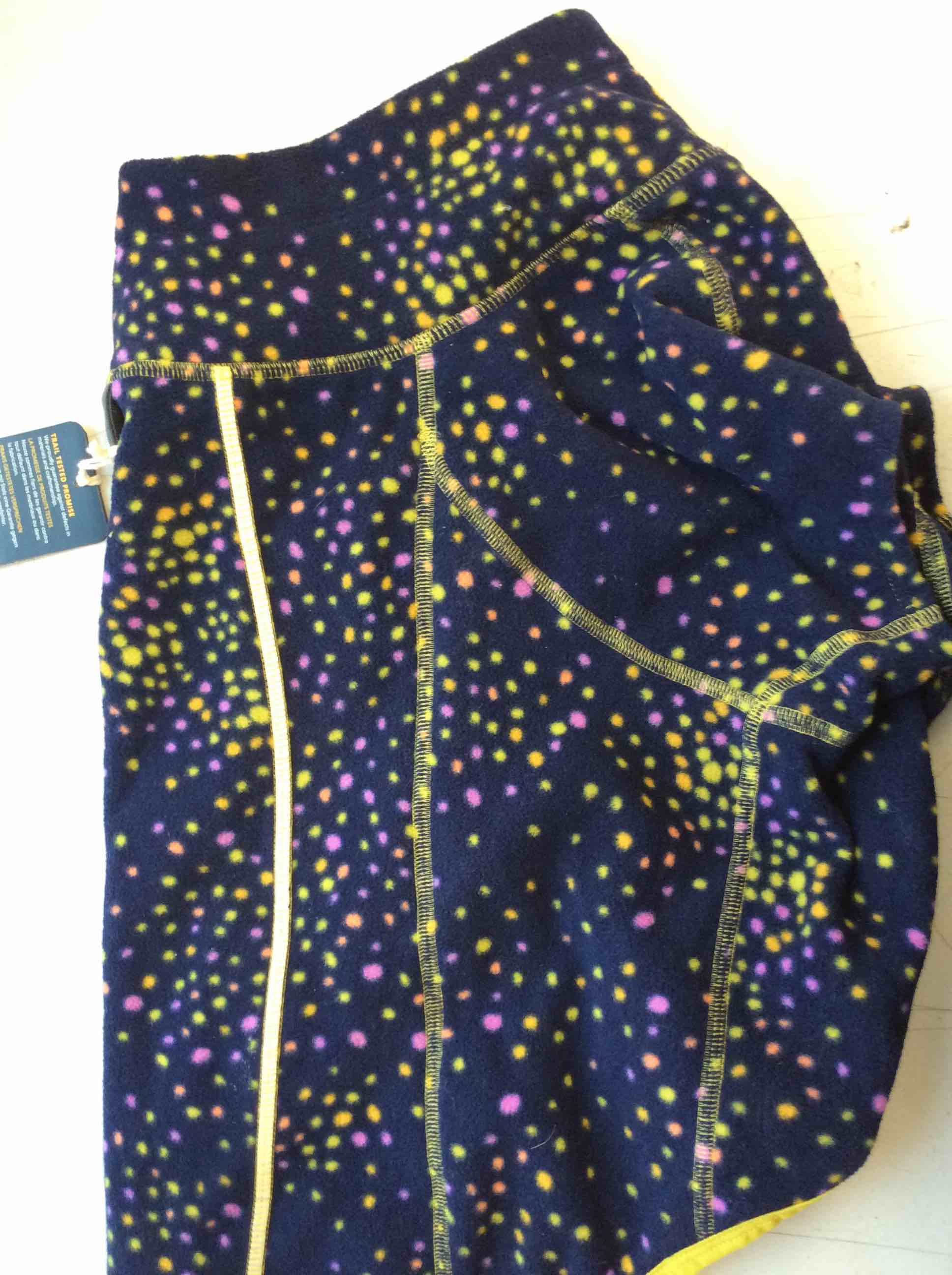 Condition photo showing Good Condition for ruffwear, climate changer quick drying, breathable fleece jacket for dogs, galaxy, small