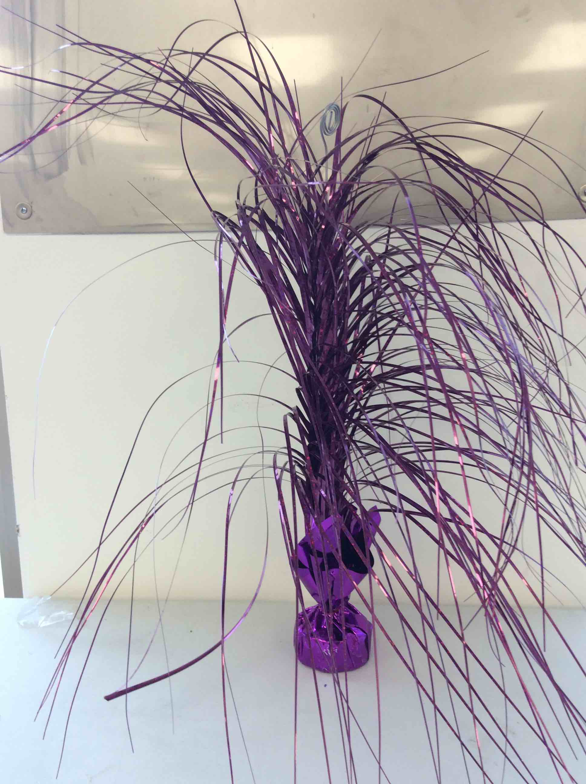 Condition photo showing New/Like New for purple large centerpiece spray