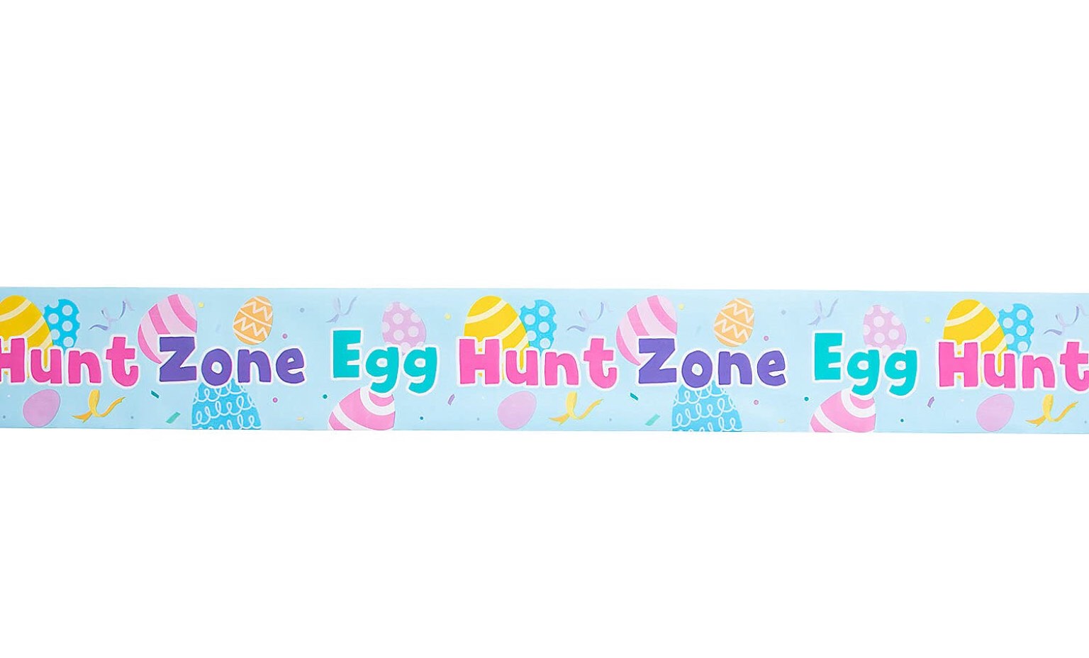egg hunt caution tape