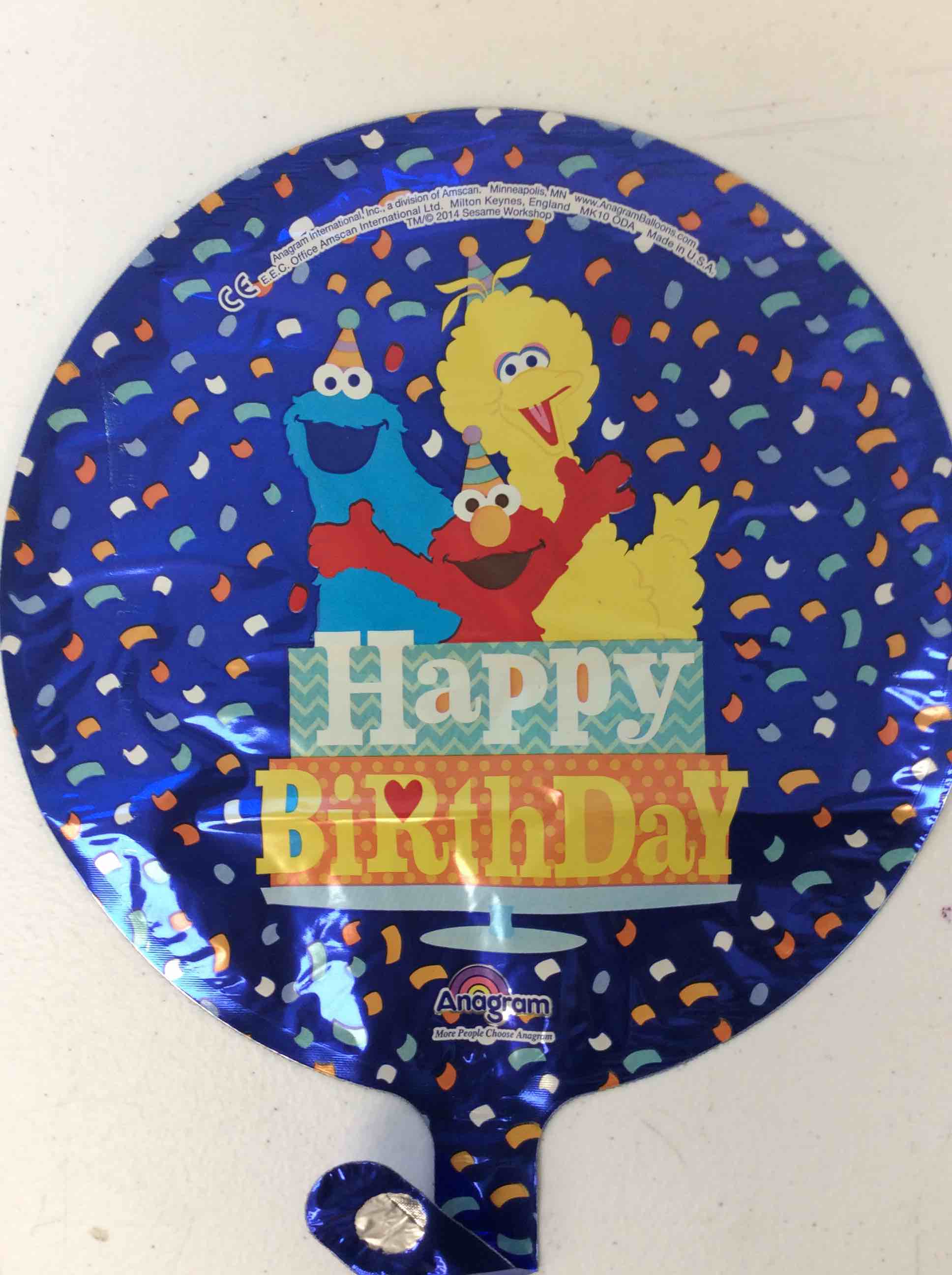 bag of 100 elmo birthday balloons