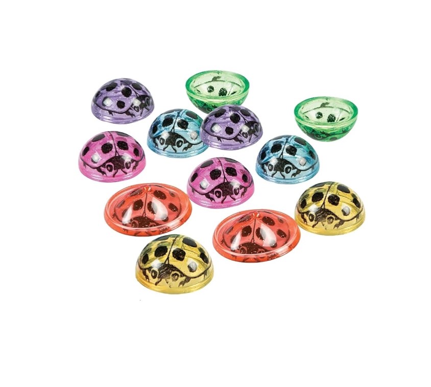 lady bug glitter popper