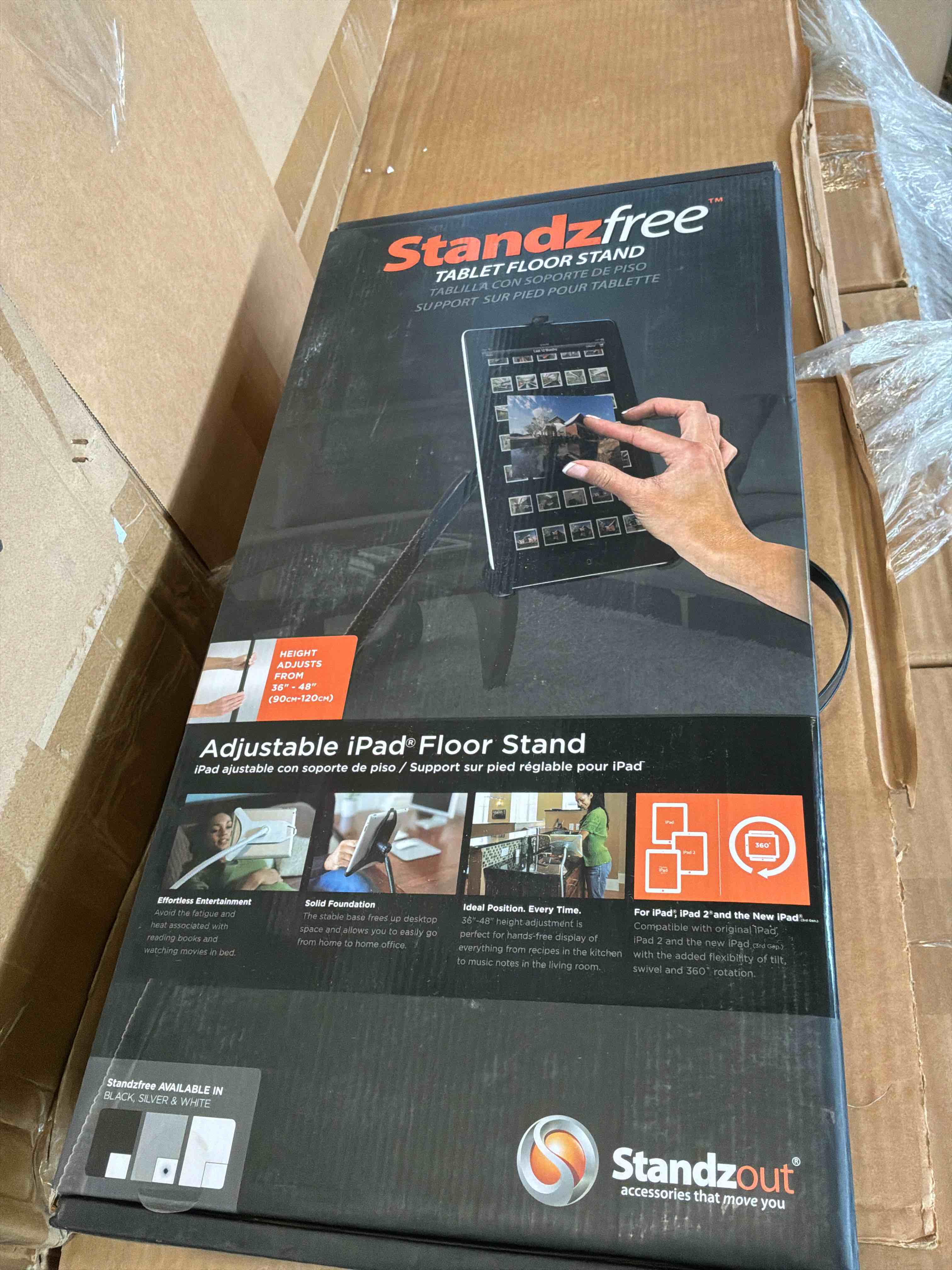 Condition photo showing Good Condition for standzout - standzfree floor stand for apple ipad, ipad 2, ipad 3rd generation and ipad with retina - white