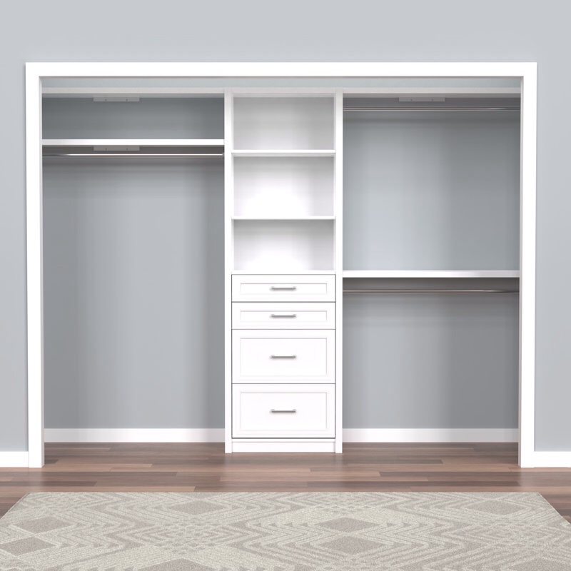 ((incomplete)) SpaceCreations 50" W - 121" W Closet System Reach-In Sets