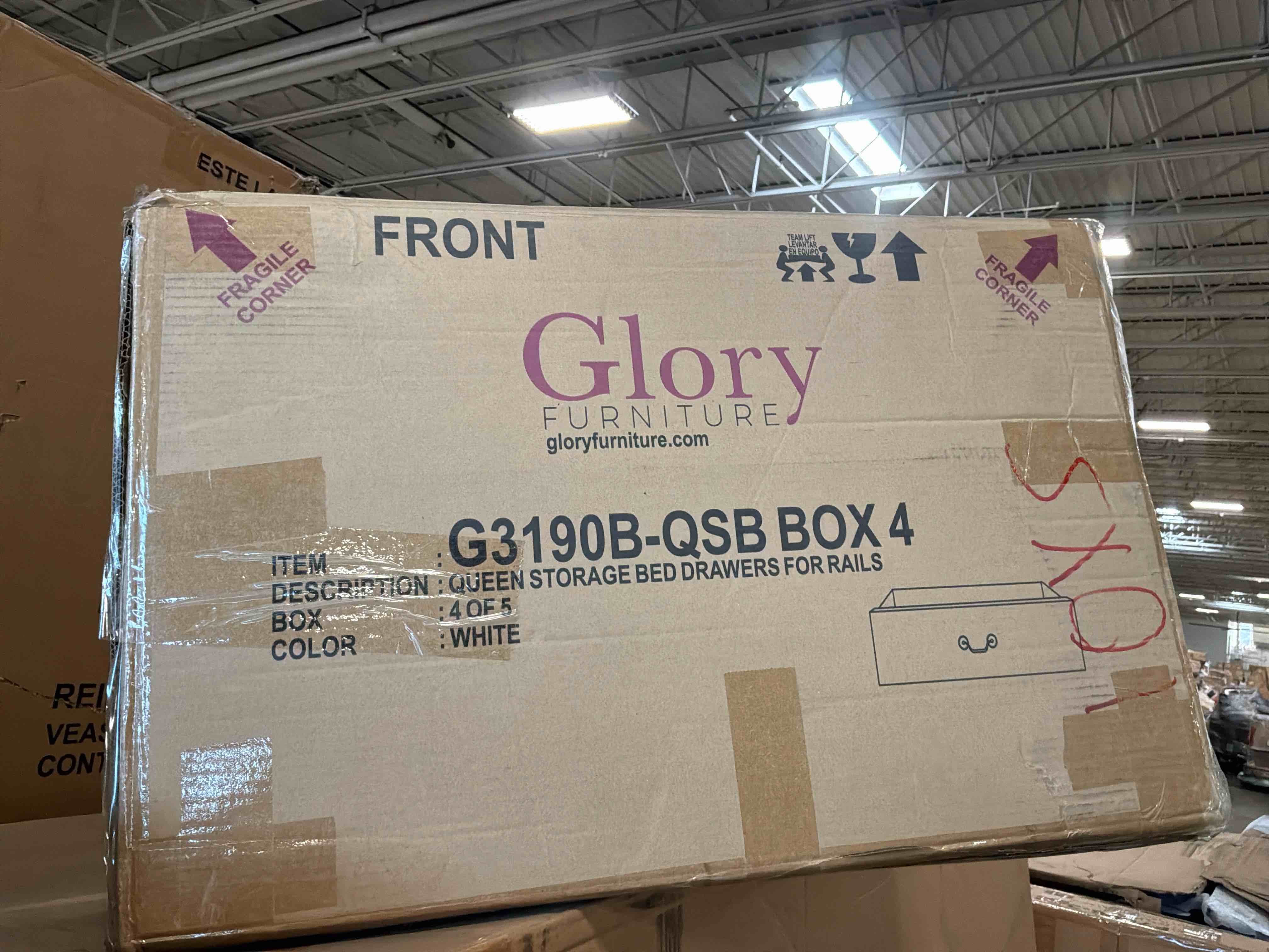 Condition photo showing Good Condition for drawer white