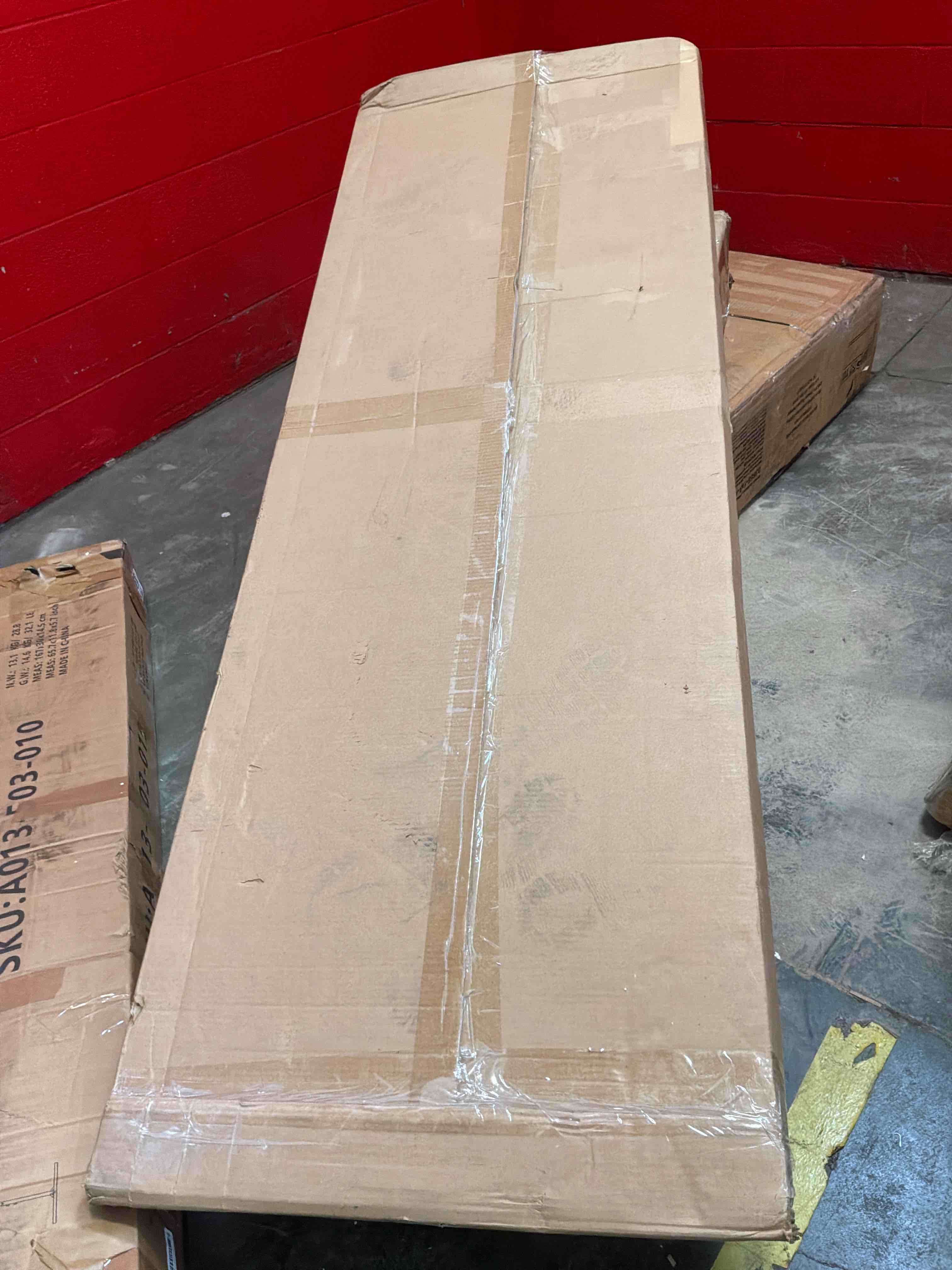 Condition photo showing Good Condition for (similar) shaker white primed 1-panel solid core wood interior slab door