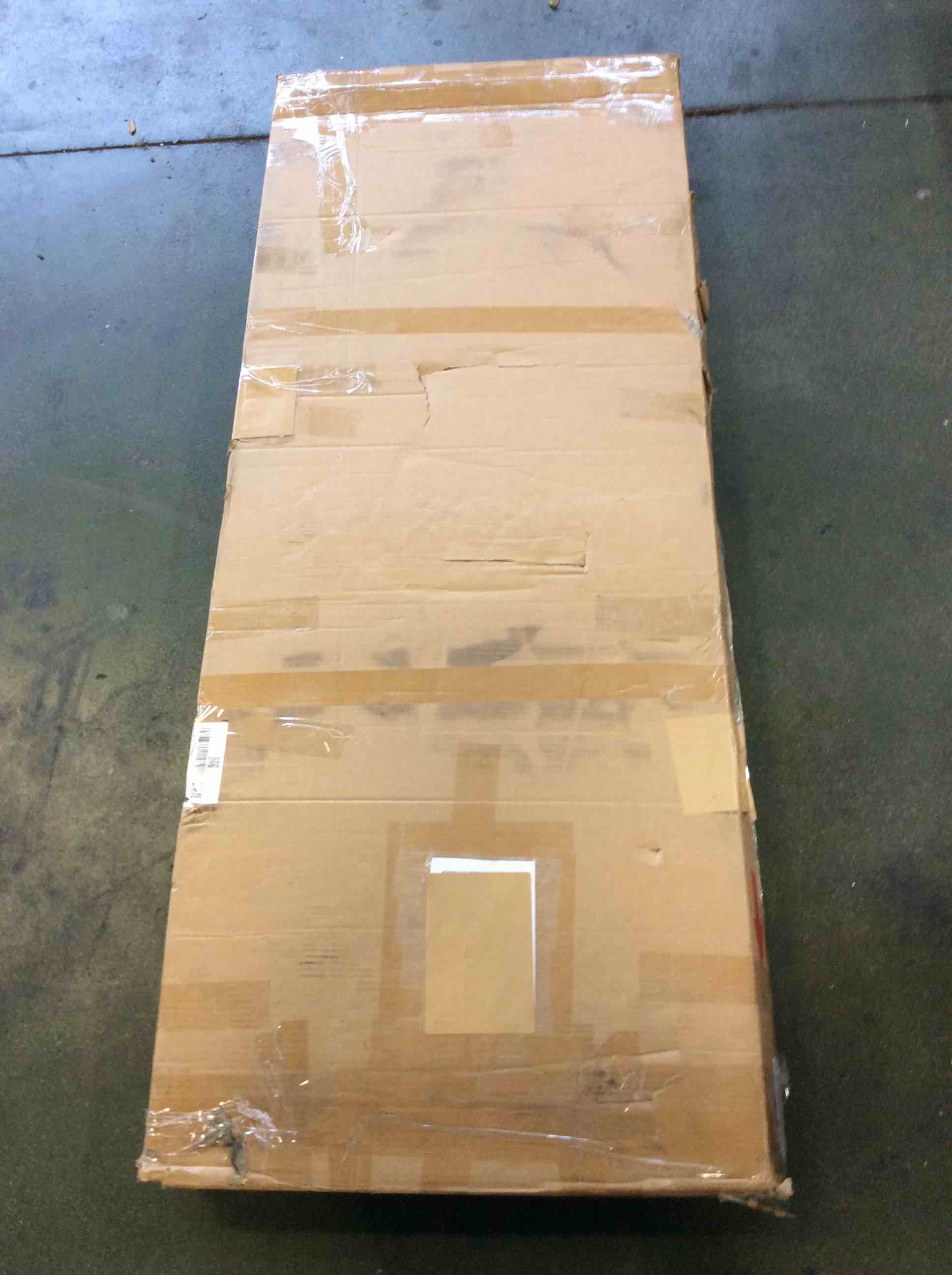 Condition photo showing Good Condition for fold matte black 29-1/2-in w x 72-in h frameless clear glass bifold shower door