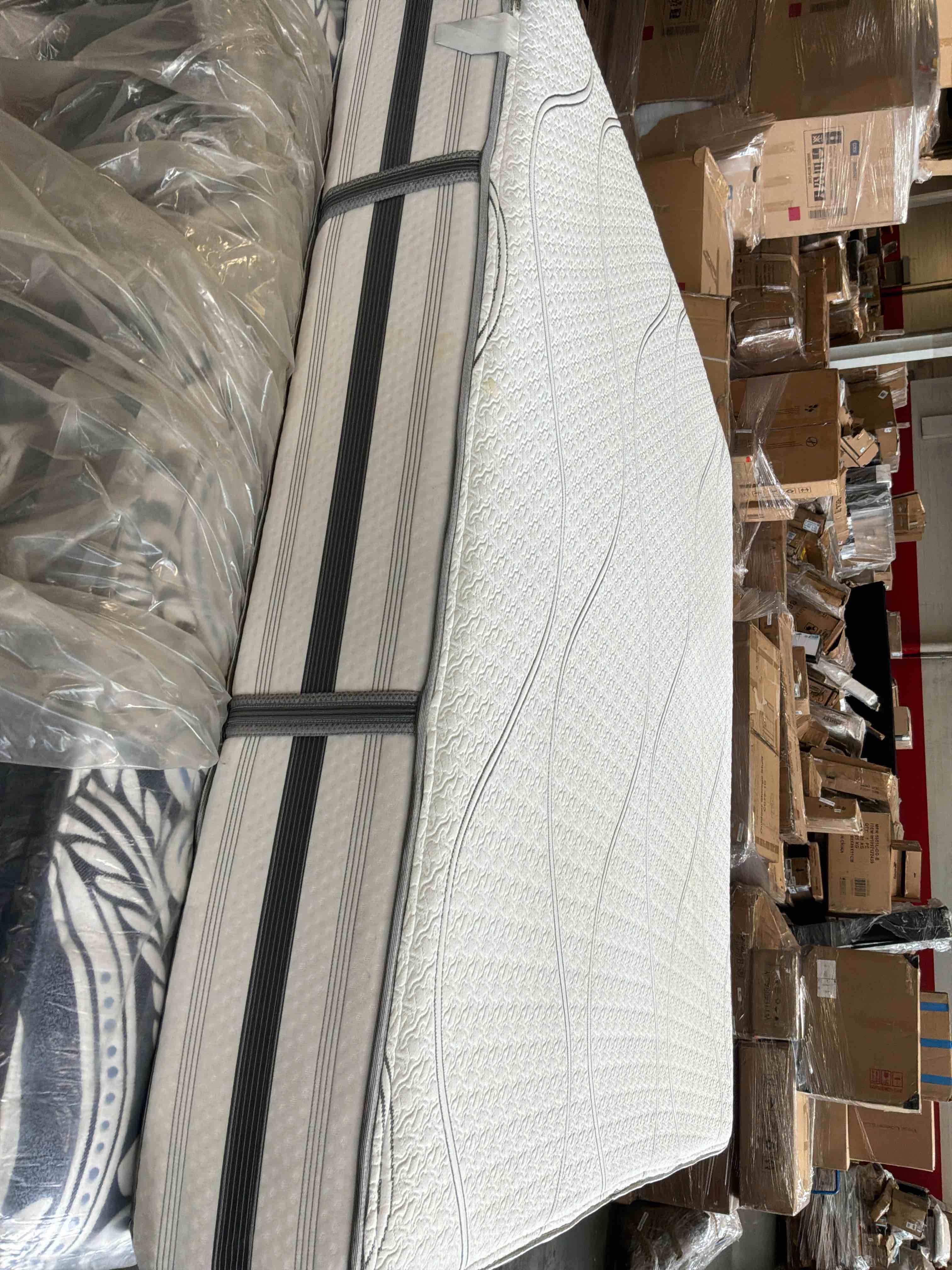 Condition photo showing As Is for simmons beautyrest platinum illumination luxury firm