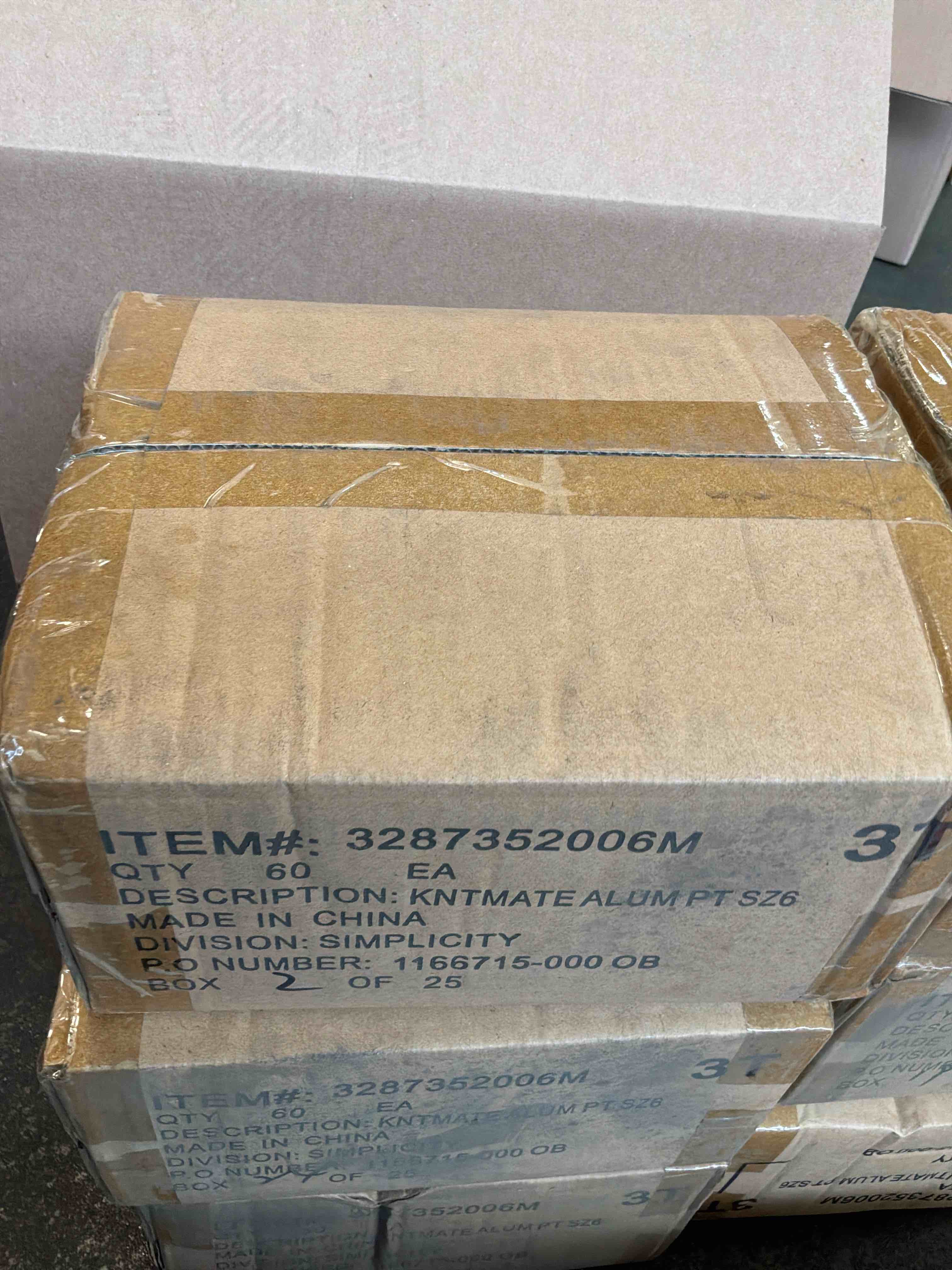 Condition photo showing New/Like New for box of 60 boye needlemaster needlepoint size 6