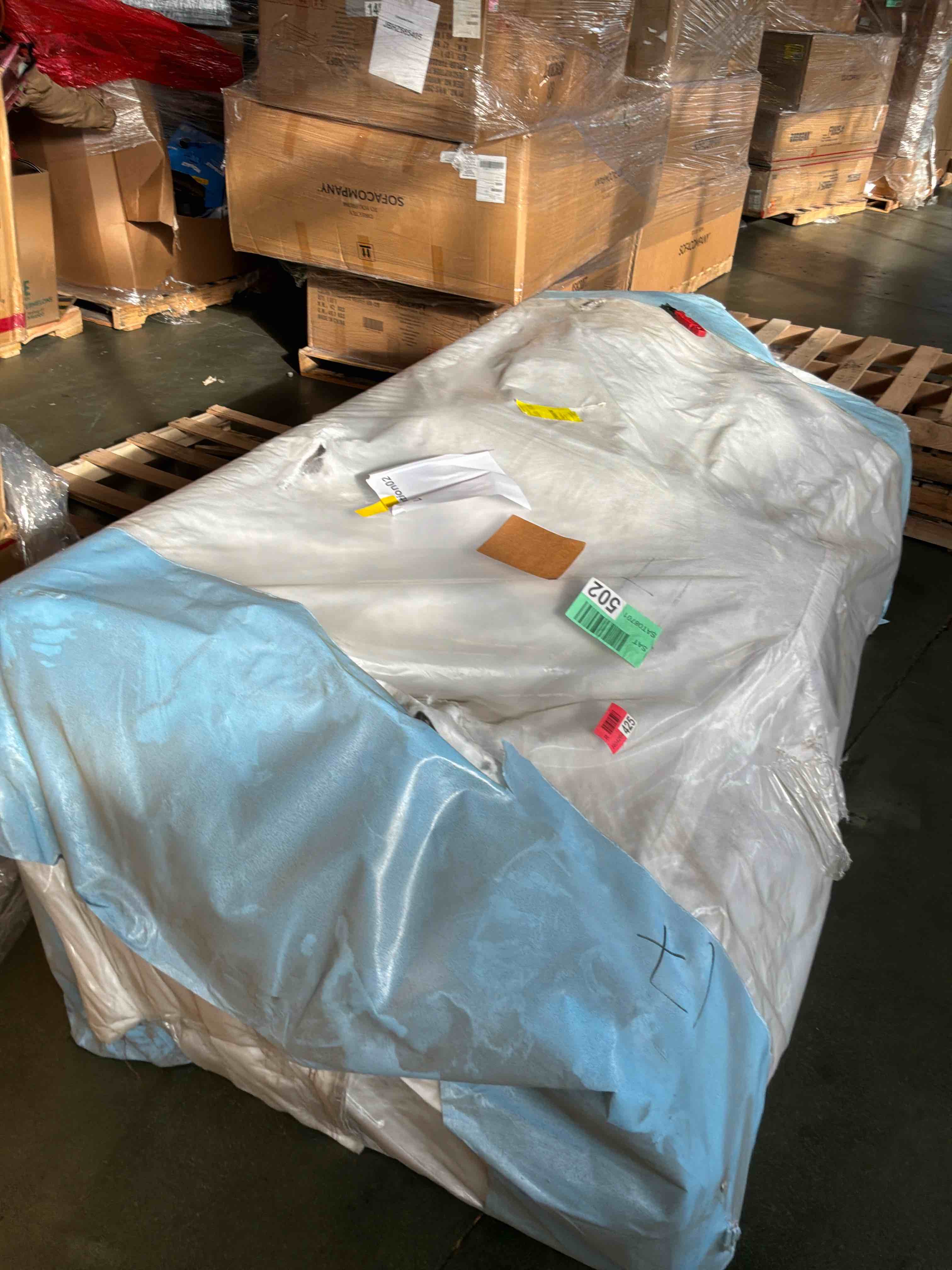 Condition photo showing New/Like New for similar to incomplete tempest 88” sofa 