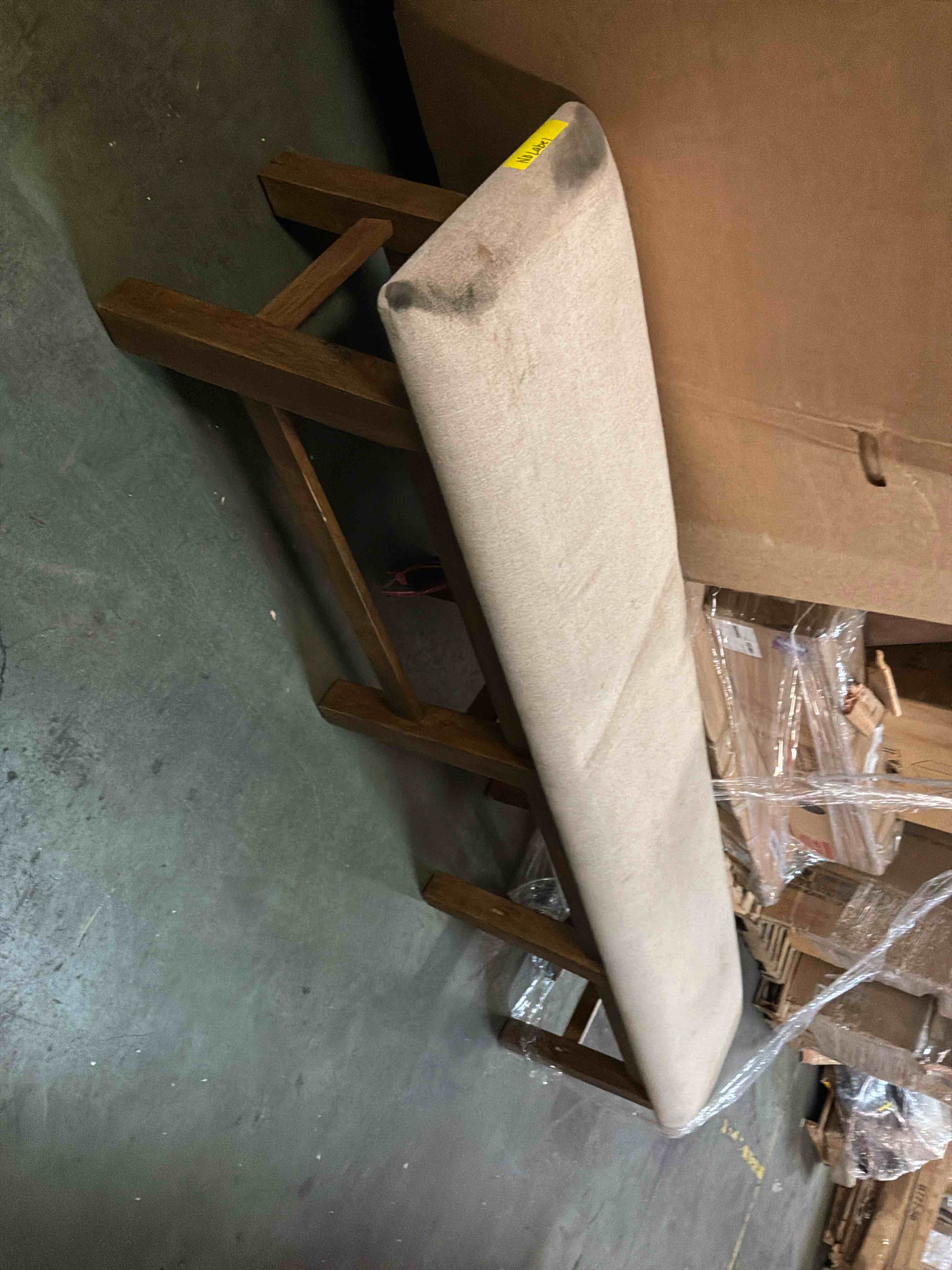 Condition photo showing As Is for franco 63? upholstered bench