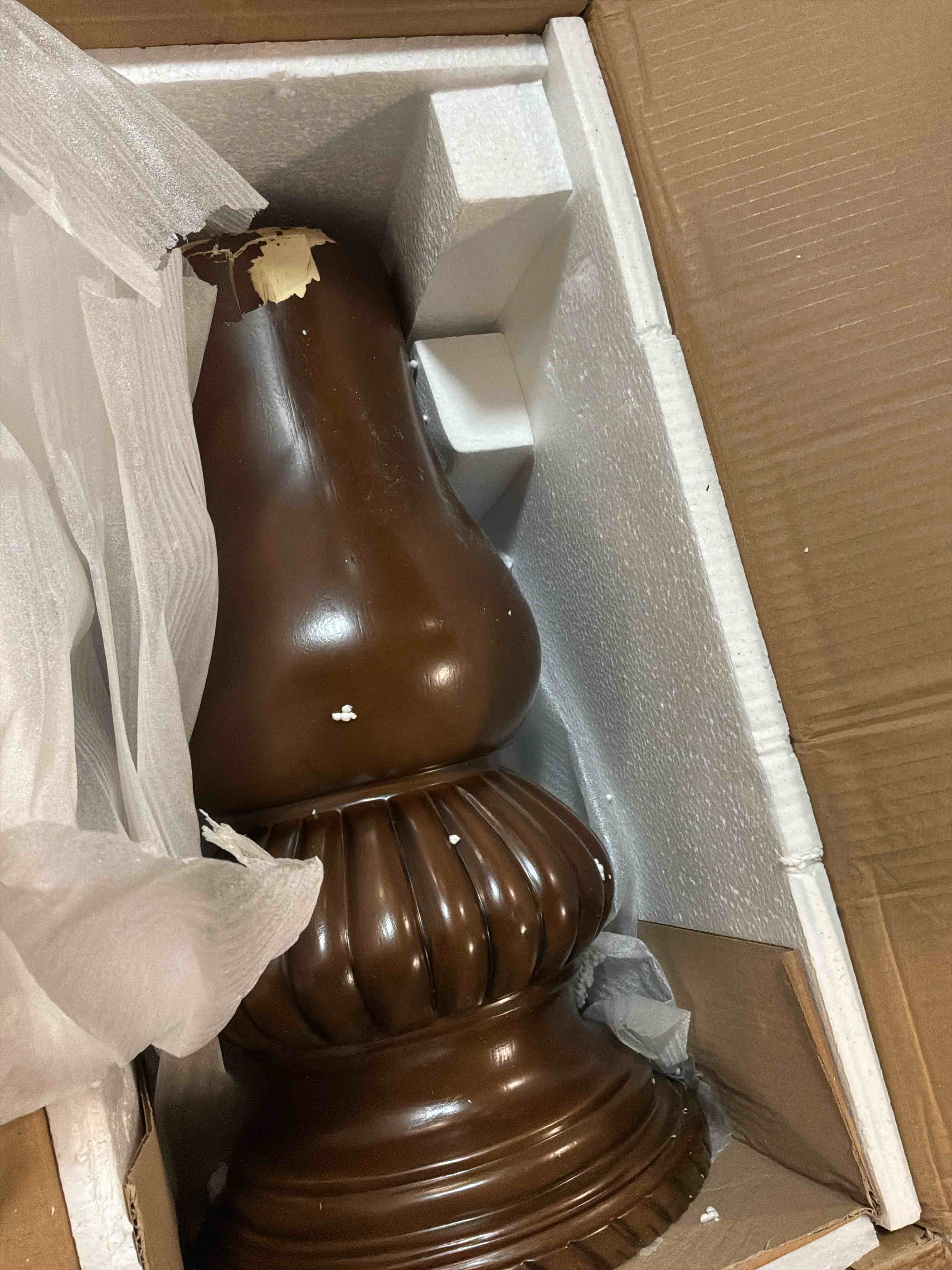 Condition photo showing As Is for 5473-54b homelegance casual dining round table base 5473-54b at shumake furniture