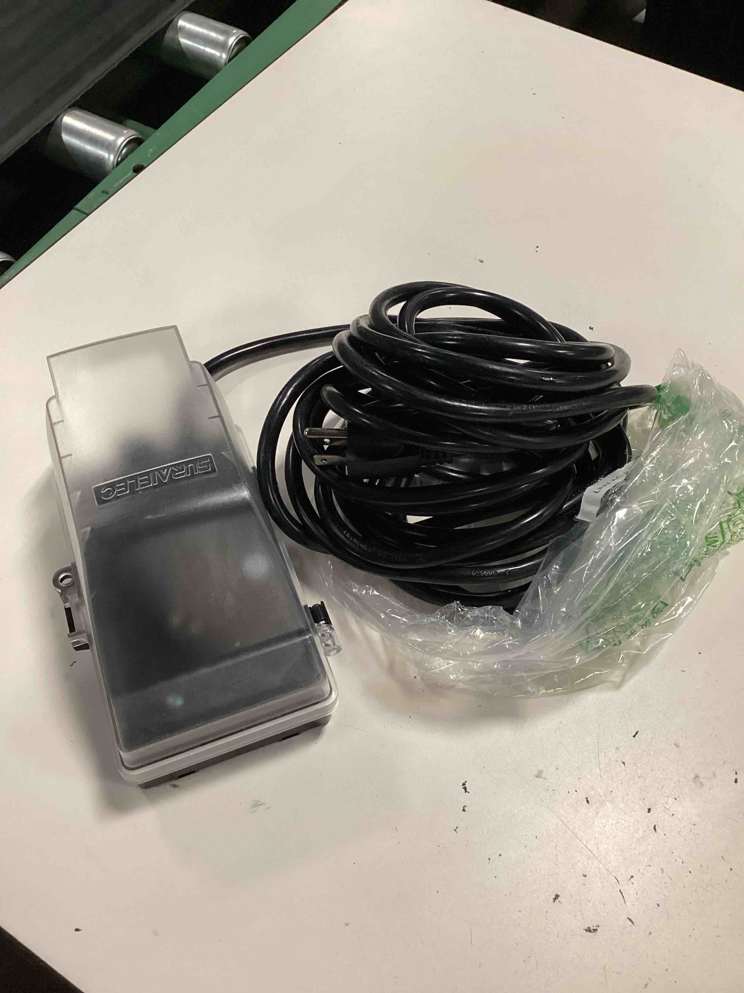 Condition photo showing Good Condition for outdoor power stake waterproof light timer dusk to dawn 6 outlets | outdoor power strip weatherproof outlets, 6 ft extension cord for patio lights, sprinkler, garden, christmas decor