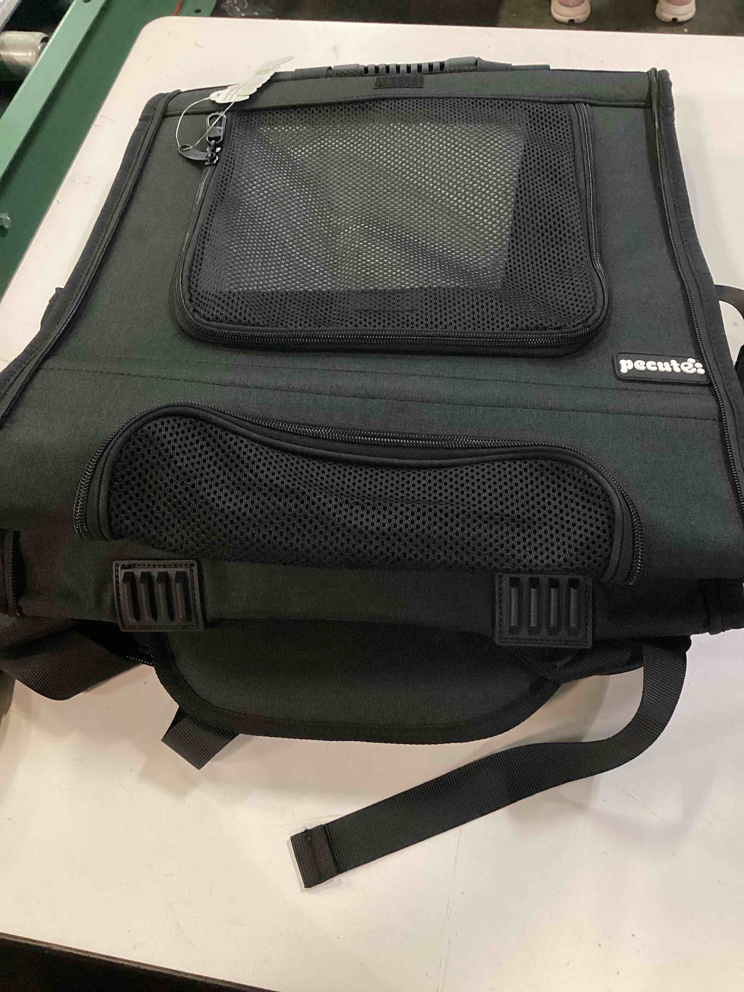 Condition photo showing Good Condition for pecute cat backpack breathable, cat carrier backpack expandable | durable oxford cloth, lockable zipper,use for pet under 11 lbs to travel