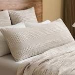phf 100% cotton waffle body pillowcase with zipper, 1 pack 20" x 54" skin-friendly pillow sham, no filling, aesthetic woven and breathable waffle weave body pillow cover for bed, oatmeal