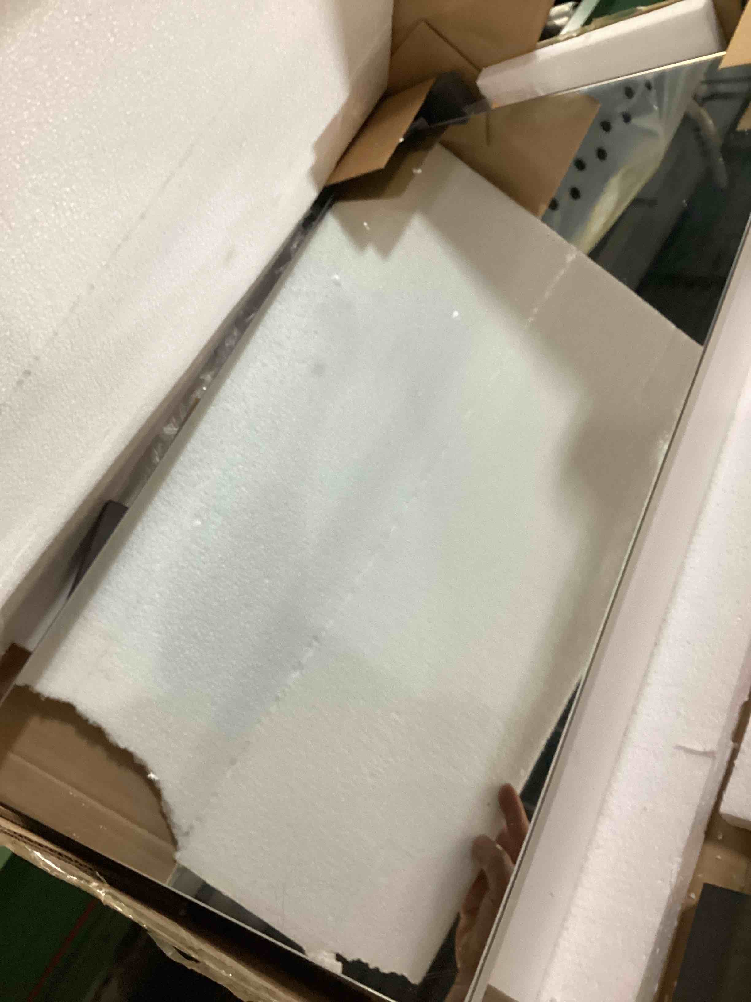 Condition photo showing Good Condition for 20x26 medicine cabinet mirror with storage tempered, aluminum surface mount or recessed medicine cabinet silver with adjustable shelves for bathroom vanity modern farmhouse