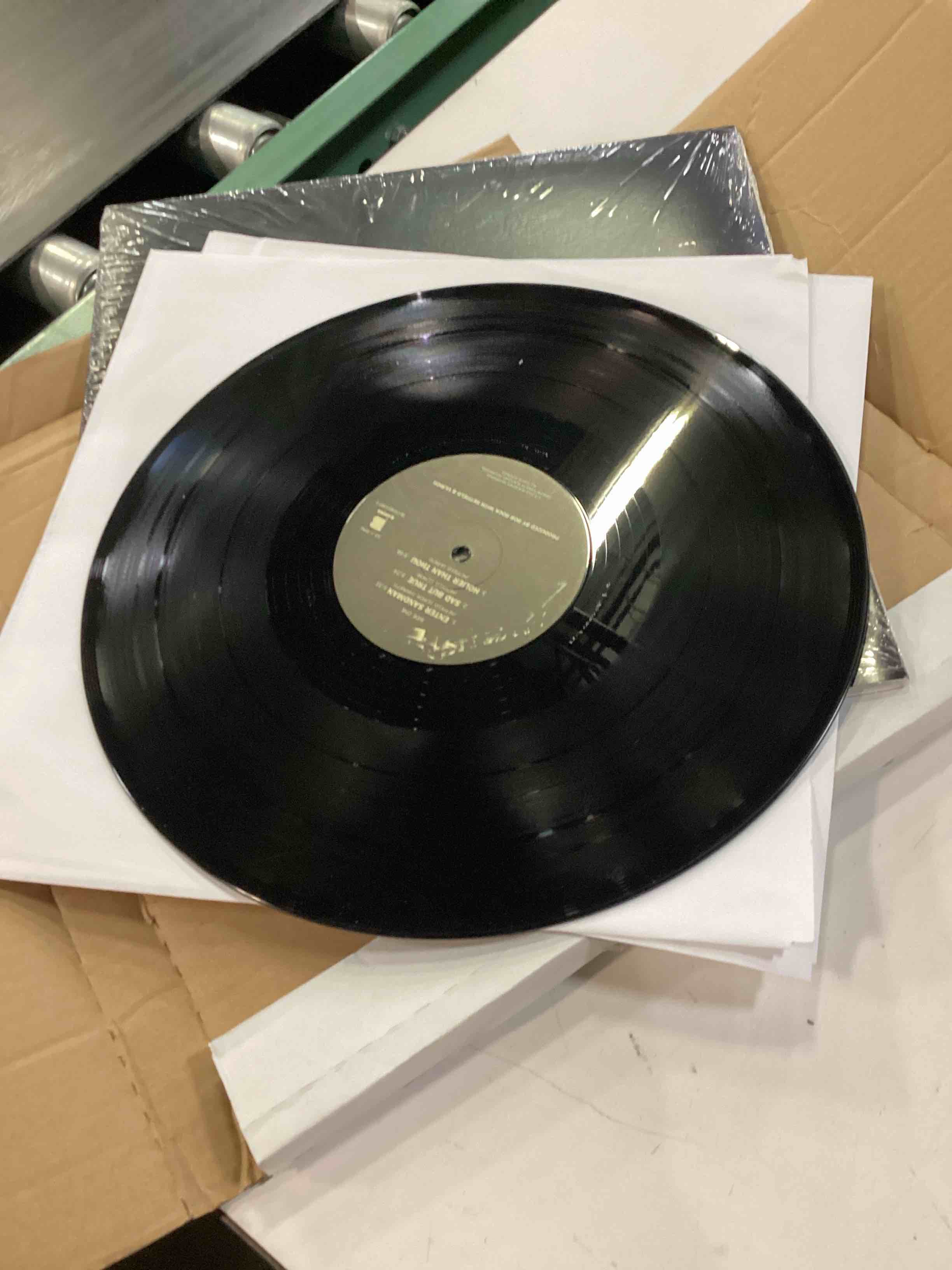 Condition photo showing As Is for metallica - exclusive limited edition black marble colored vinyl lp
