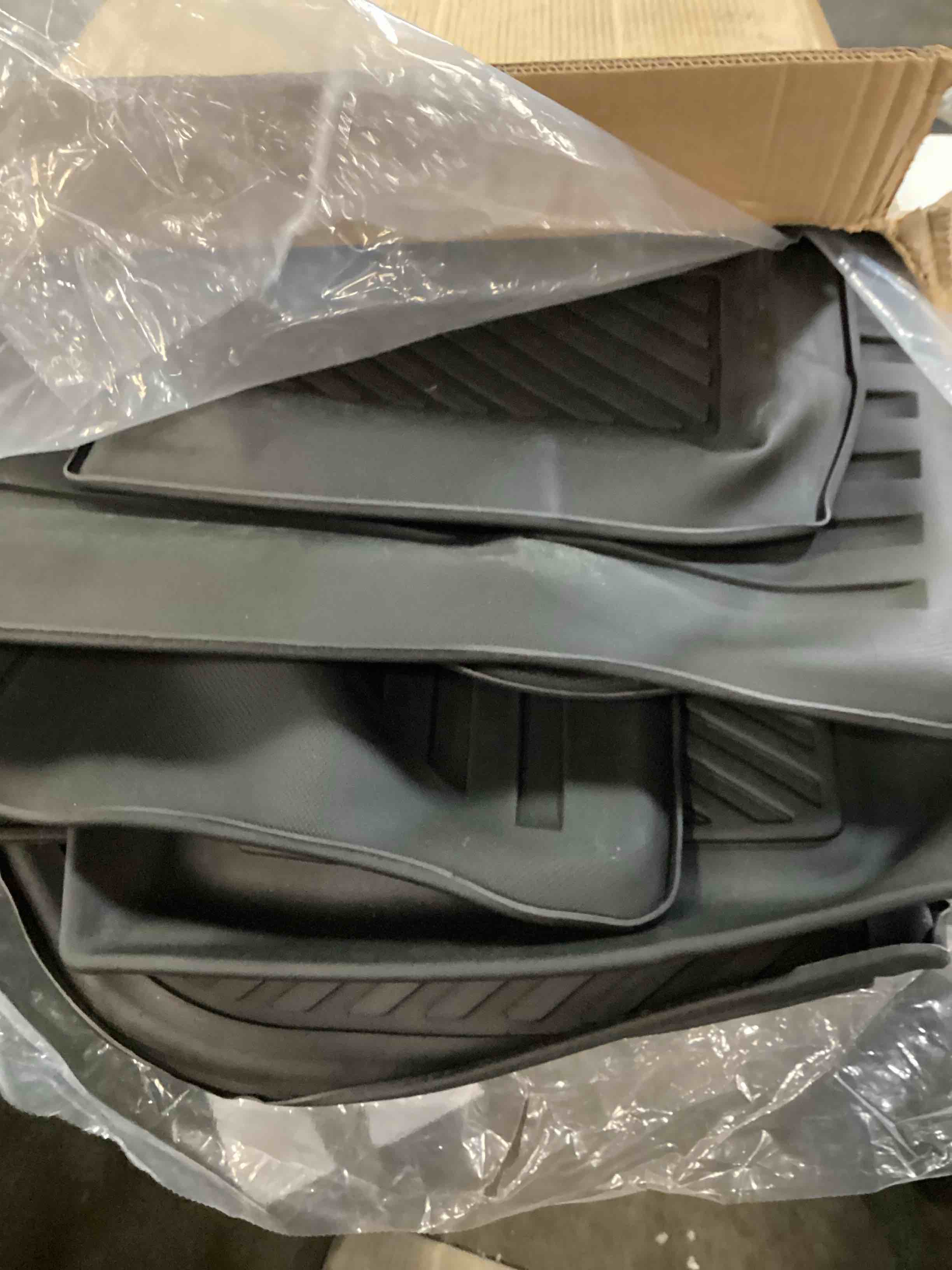 Condition photo showing As Is for naibeve floor mats for 2009-2017 volkswagen tiguan - all weather custom fit for volkswagen tiguan floor mats cargo mat backrest mats waterproof interior accessories